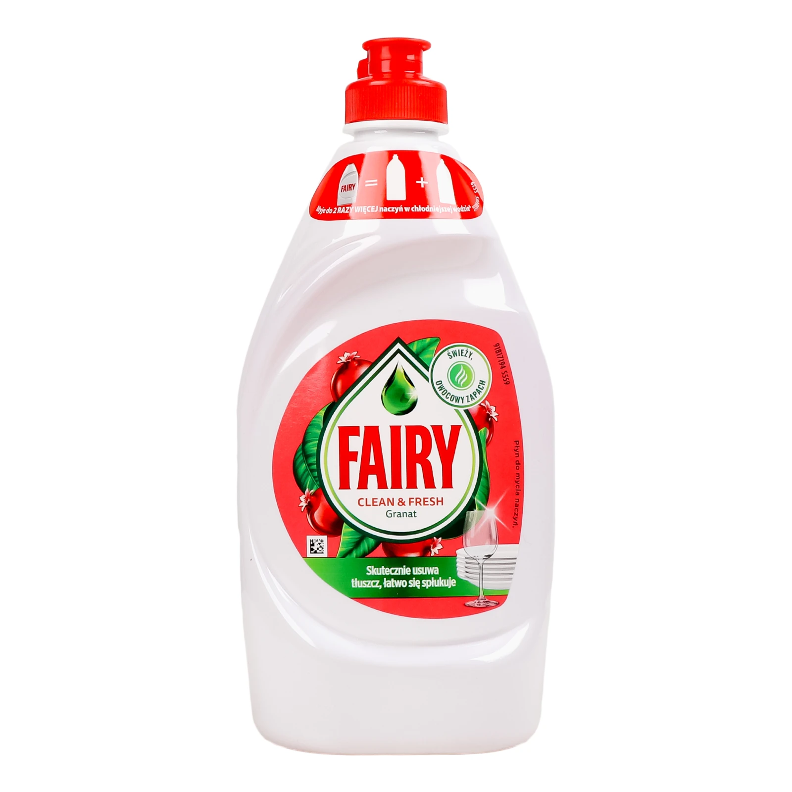 Засіб Fairy 450мл Clean&Fresh для миття посуду Гранат Фото №:1