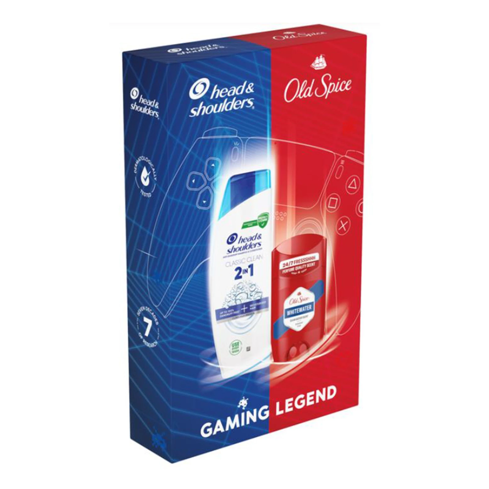 Набір Шампунь проти лупи Head&Shoulders Осн.догляд 2в1 330мл+Дез-нт-стік Old Spice Whitewater 50мл Фото №:2