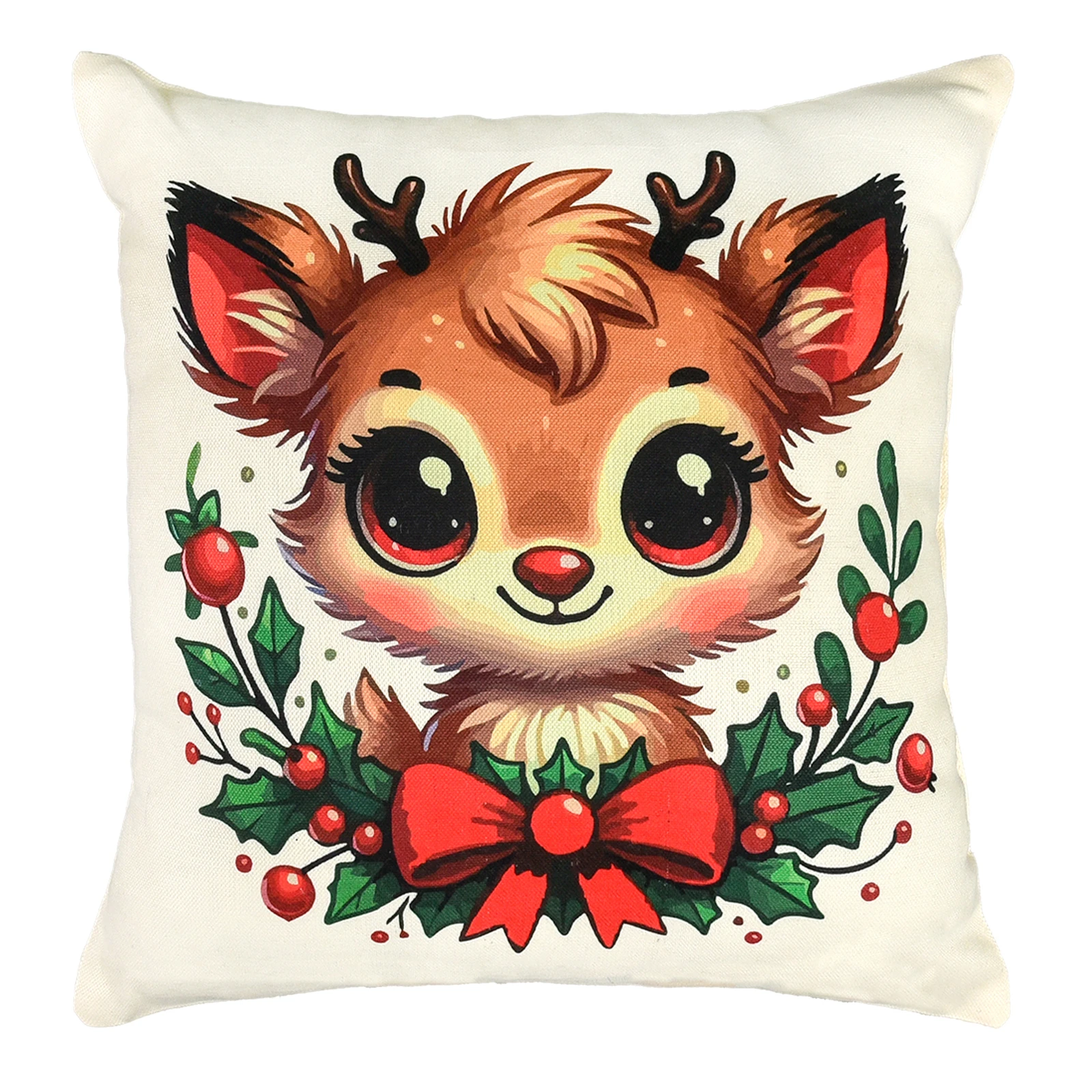 Подушка Strateg мікровелюр Помічник Санти 35*35см 61158 Фото №:1