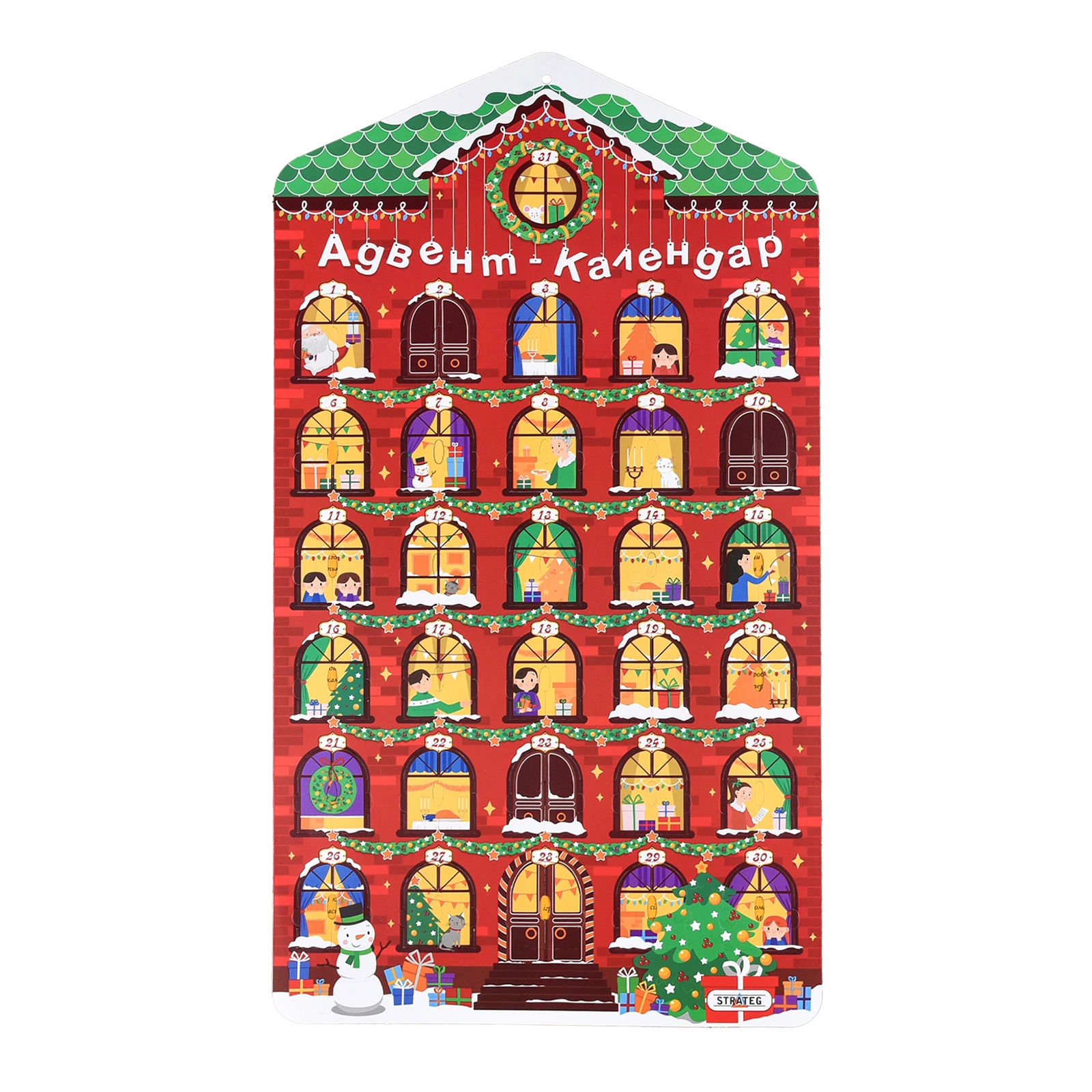 Гра настільна Strateg Адвент-календар 31039 Фото №:1