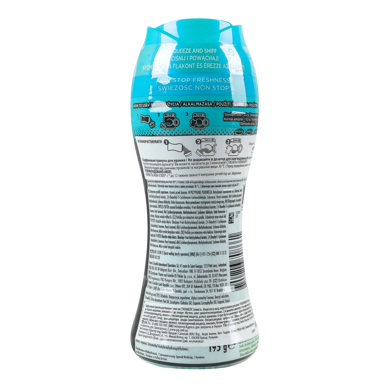 Кондиціонер для білизни Lenor гранули парфумовані Unstoppables Свіжість 195г Фото №:2