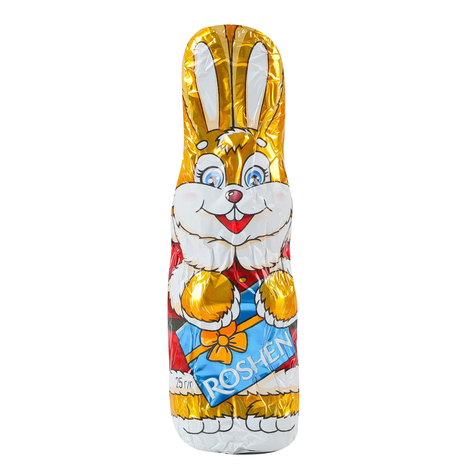 Фігурка шоколадна Roshen Кролик зимовий з молочного шоколаду 25г Фото №:1