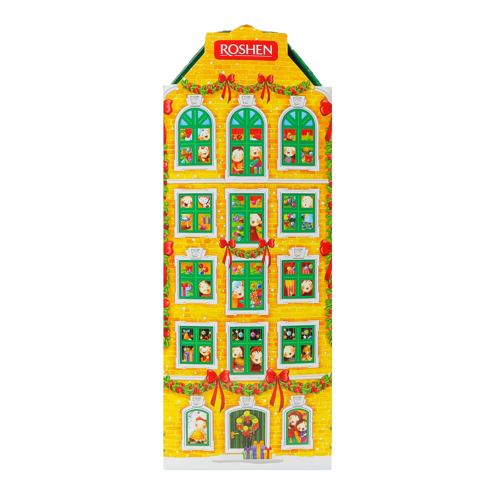 Набір кондитерських виробів Roshen подарунковий Новорічний будиночок 729г Фото №:1