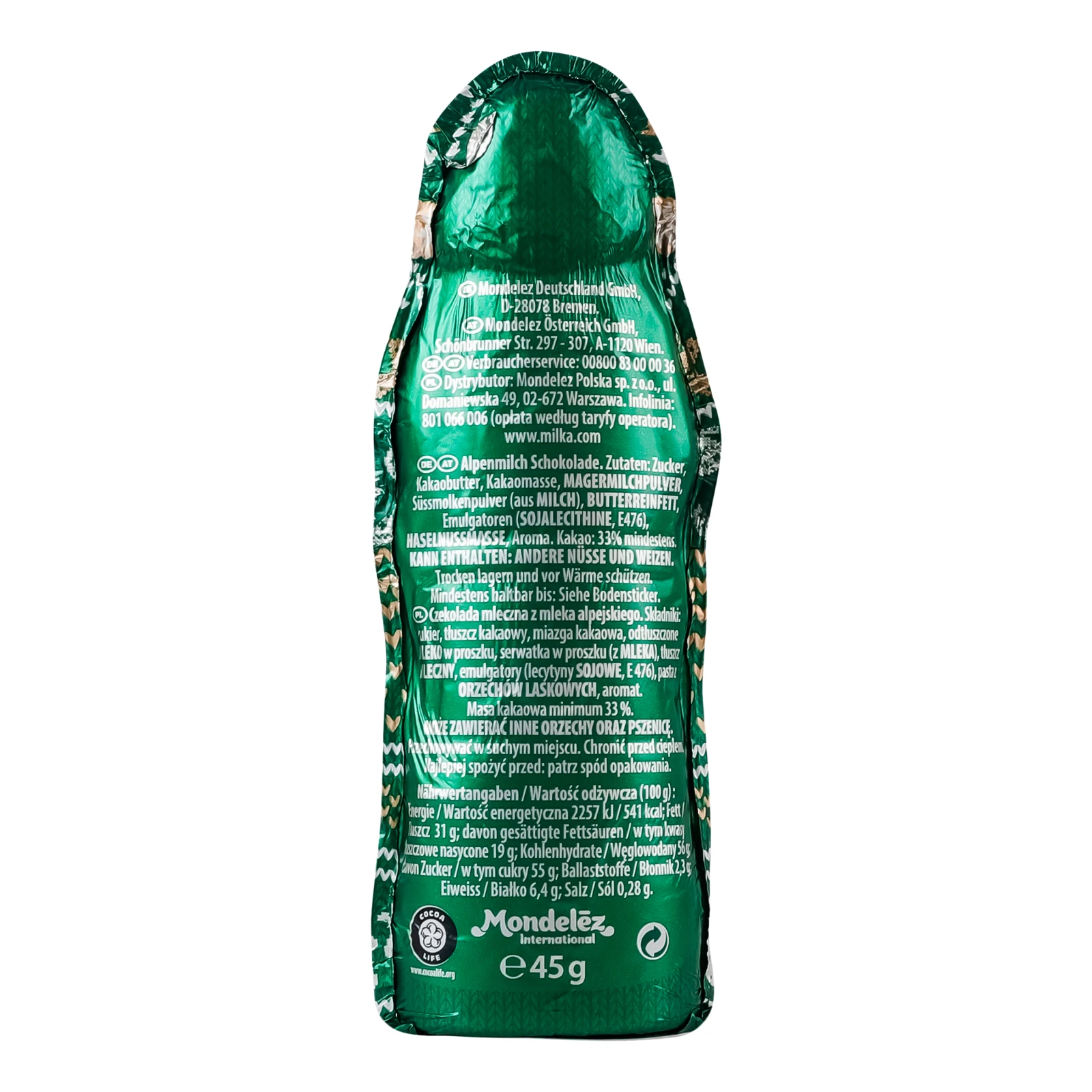 Фігурка шоколадна Milka молочна Святий Миколай 45г Фото №:2