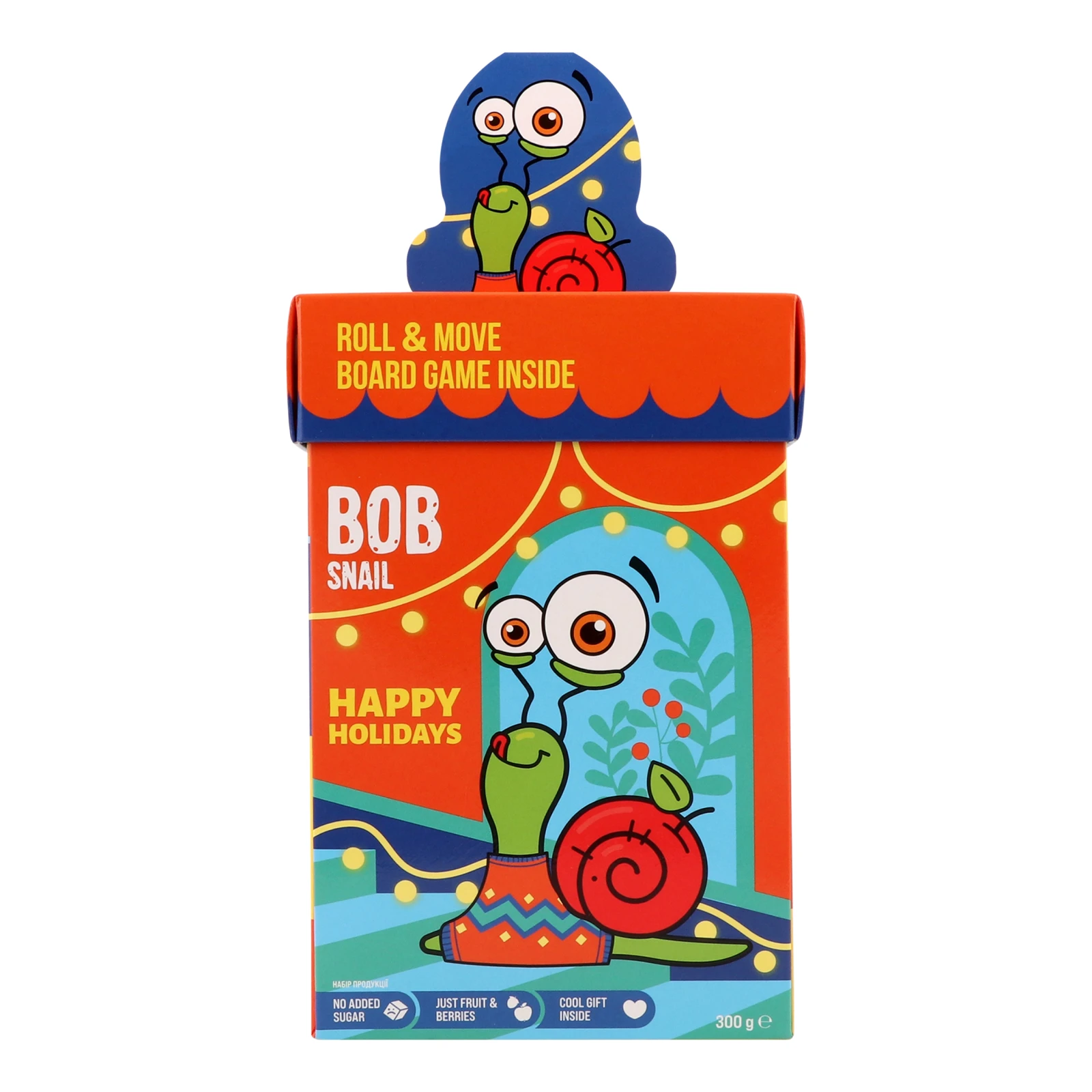 Набір кондитерських виробів Bob Snail подарунковий бокс з грою та іграшкою 300г