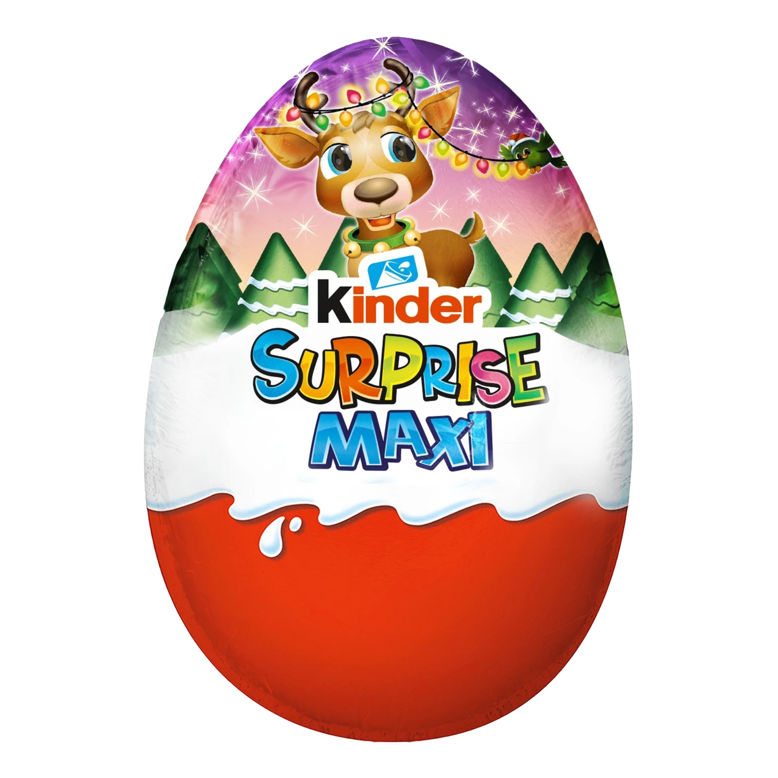 Яйце шоколадне Kinder Surprise Maxi з молочного шоколаду з молочним внутрішнім шаром та іграшкою 100г Фото №:1