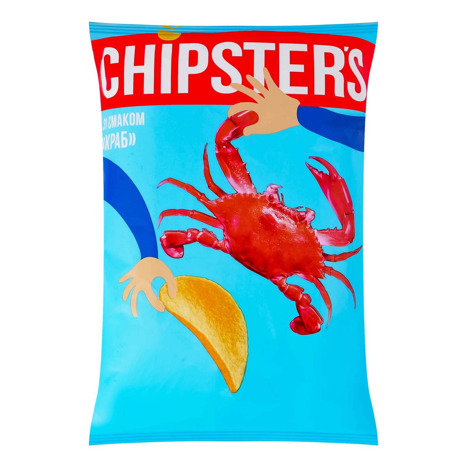 Чипси Chipster's картопляні зі смаком Краб 100г