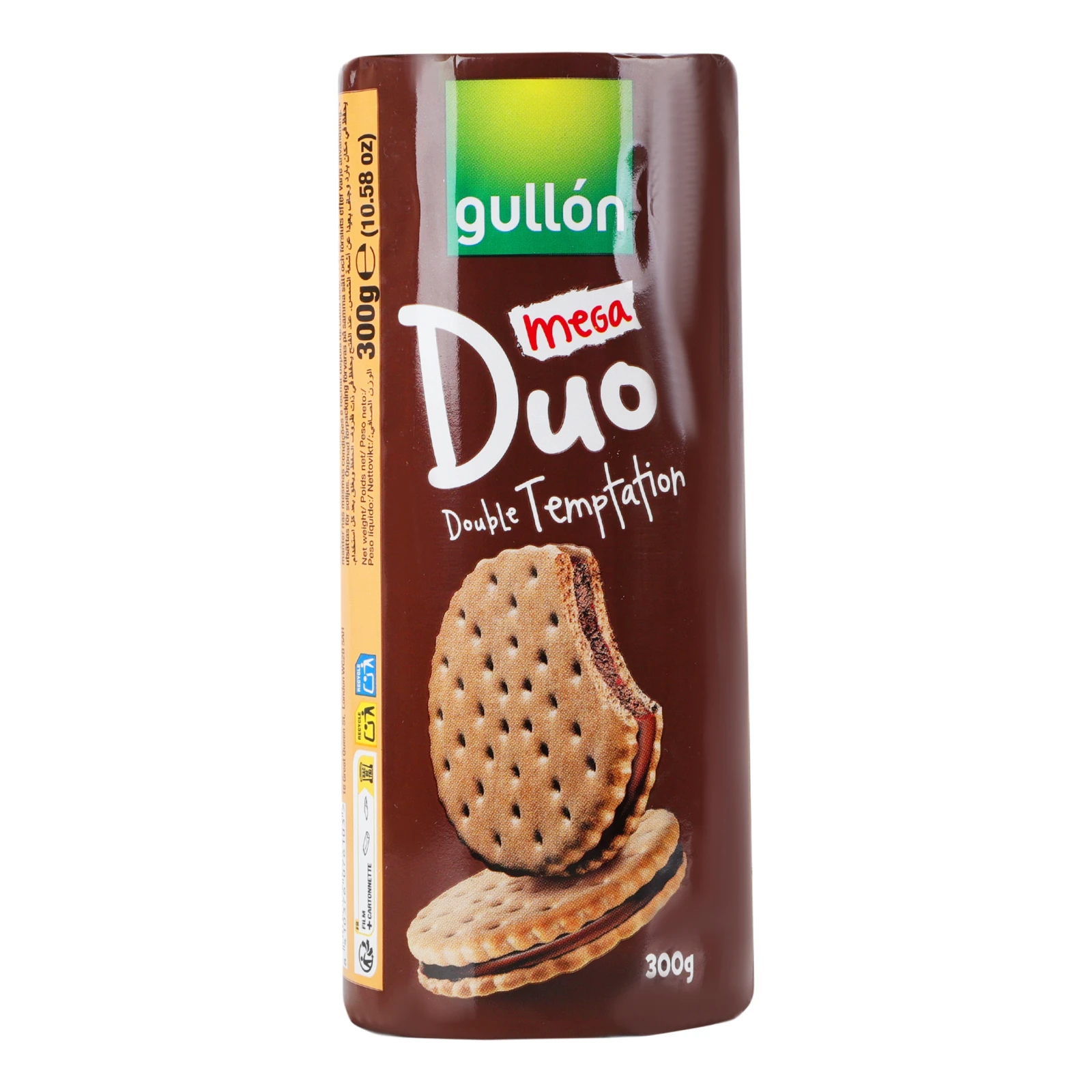 Печиво Gullon 300г Mega Duo сендвіч Double temptation Новинка Фото №:1