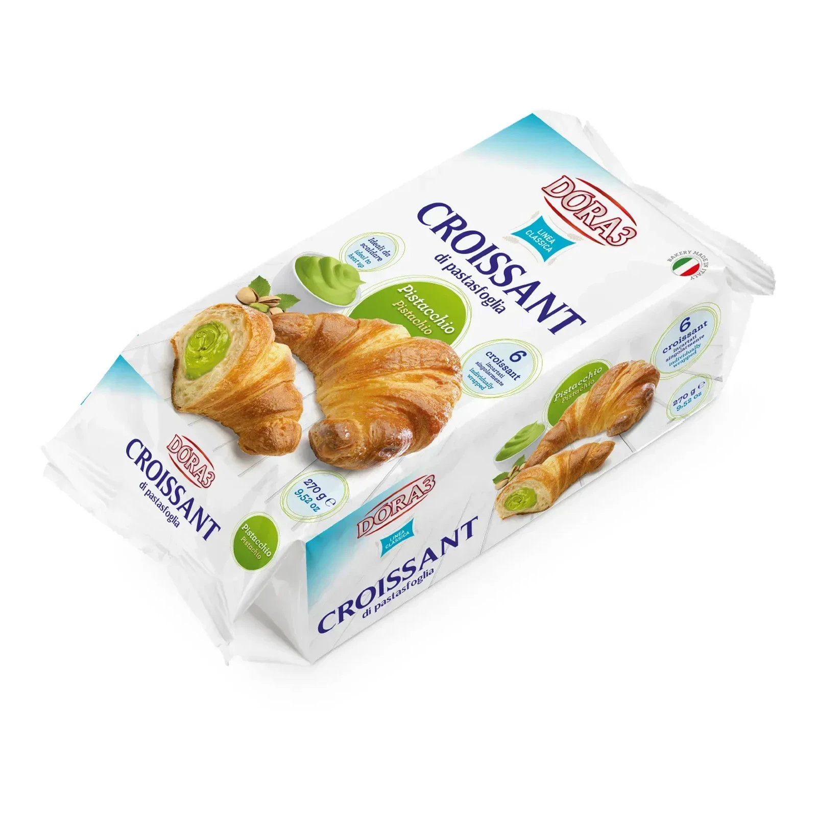 Круасан DORA3 45г*6шт з фісташковим кремом Новинка Фото №:1