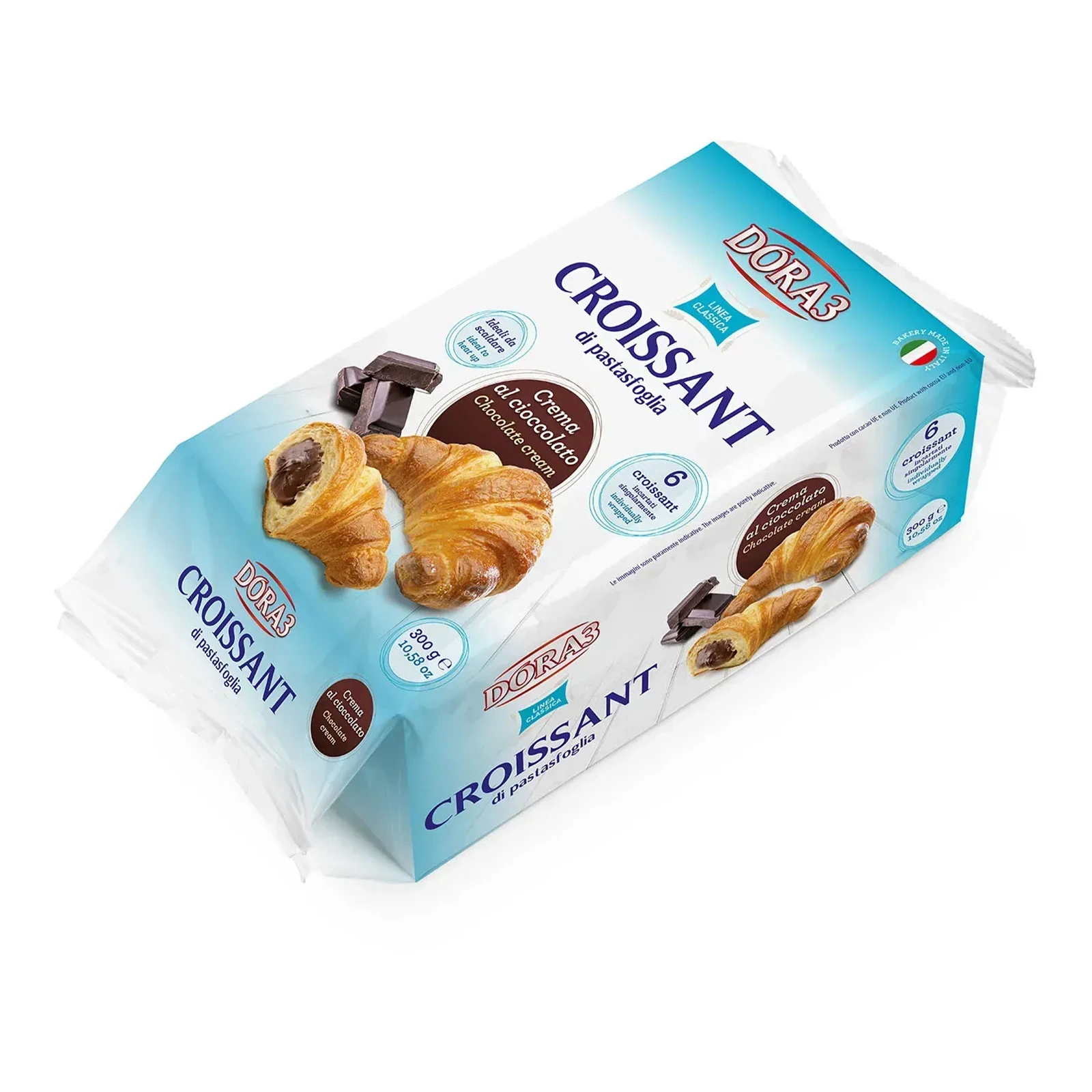 Круасан DORA3 50г6шт з шоколадною начинкою Новинка Фото №:1