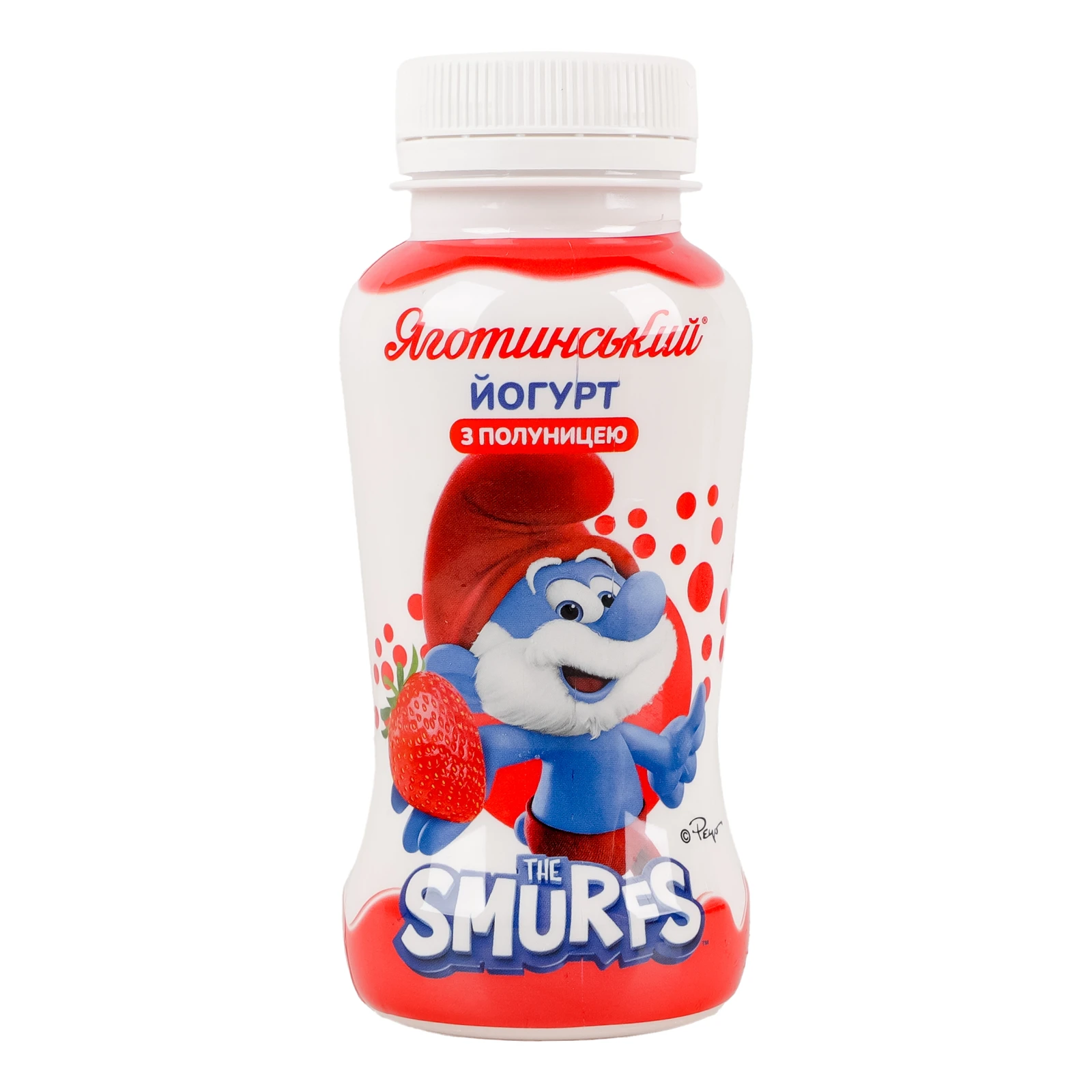 Йогурт Яготинський Smurfs питний з Полуницею 1.5% 185г Фото №:1
