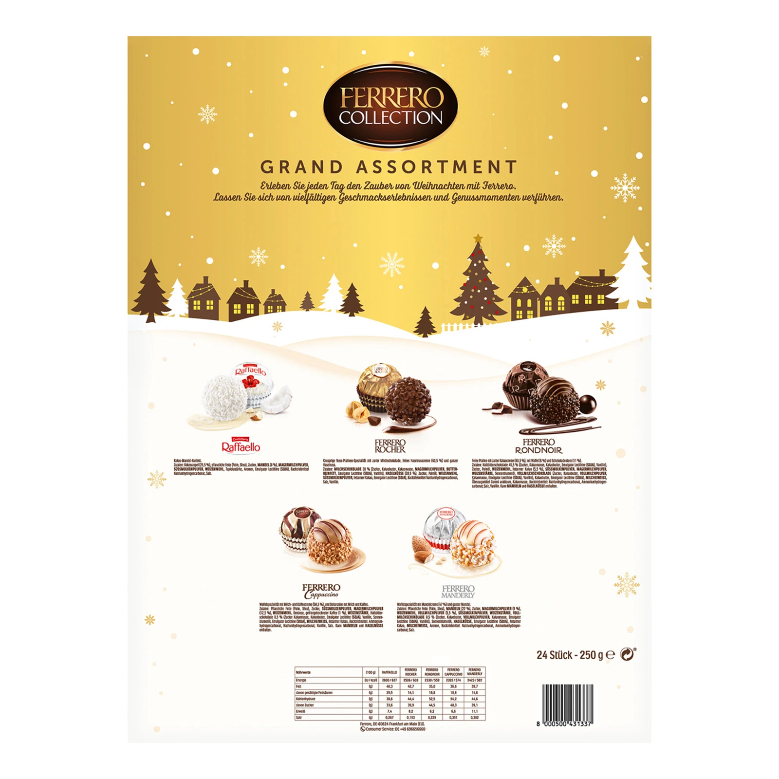 Набір новорічний Ferrefo 250г Grand Assortment Адвент календар Новинка Фото №:2