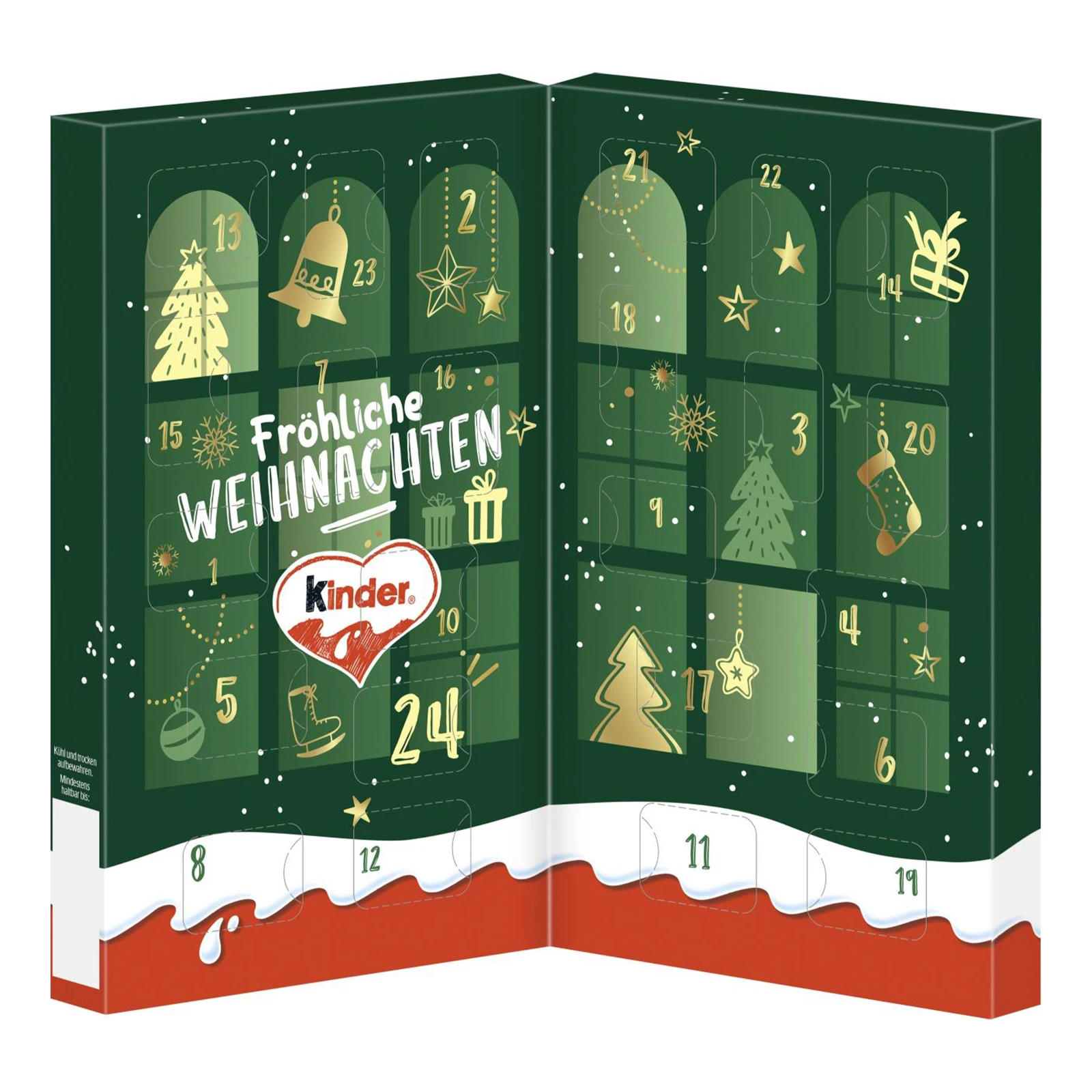 Набір кондит. виробів Kinder 121г Mix Tisch Адвент календар Новинка Фото №:1