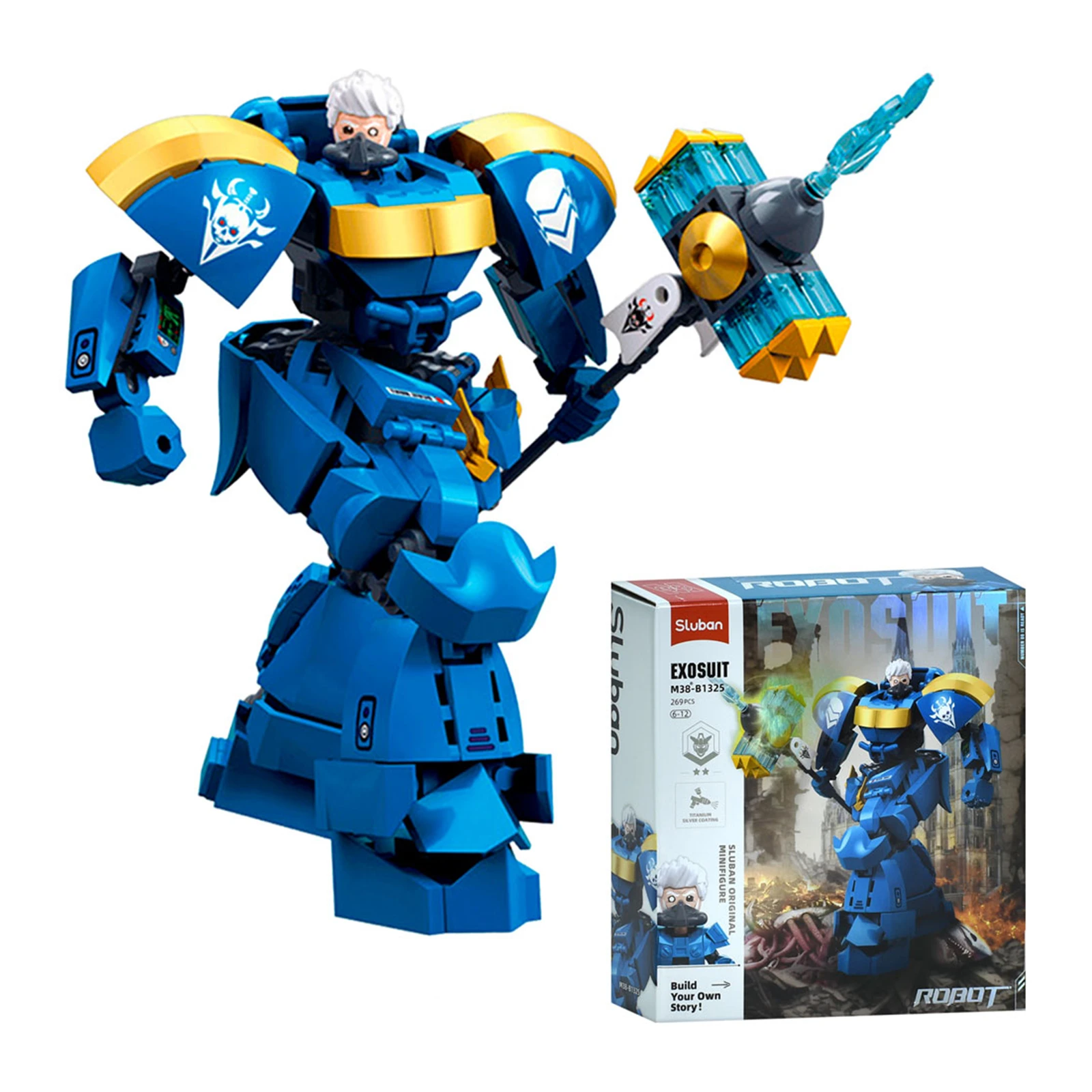 Конструктор Sluban Exosuit Робот-воїн 269дет. M38-B1325 Фото №:1