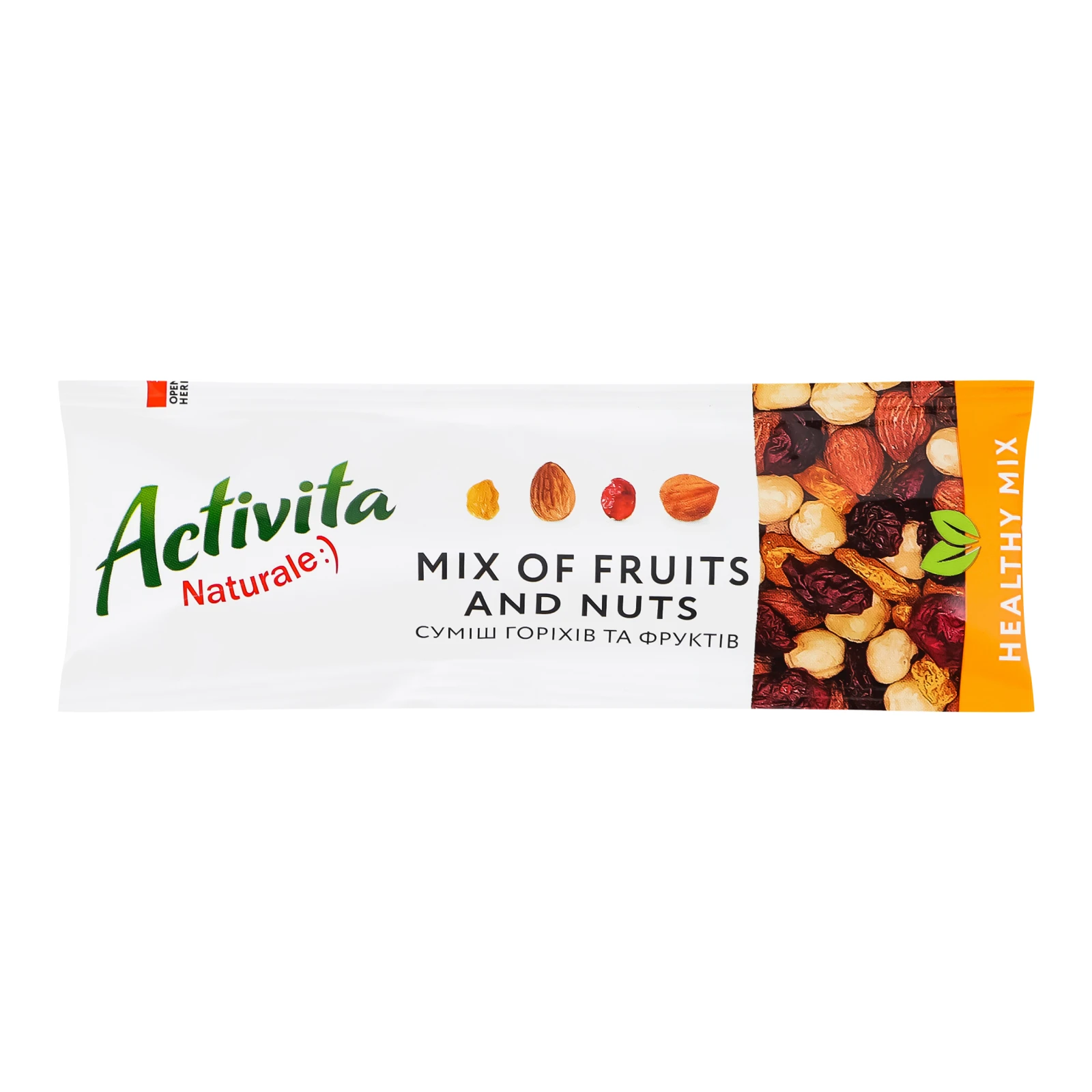 Суміш горіхів та фруктів Activita Healthy mix 30г Новинка Фото №:1