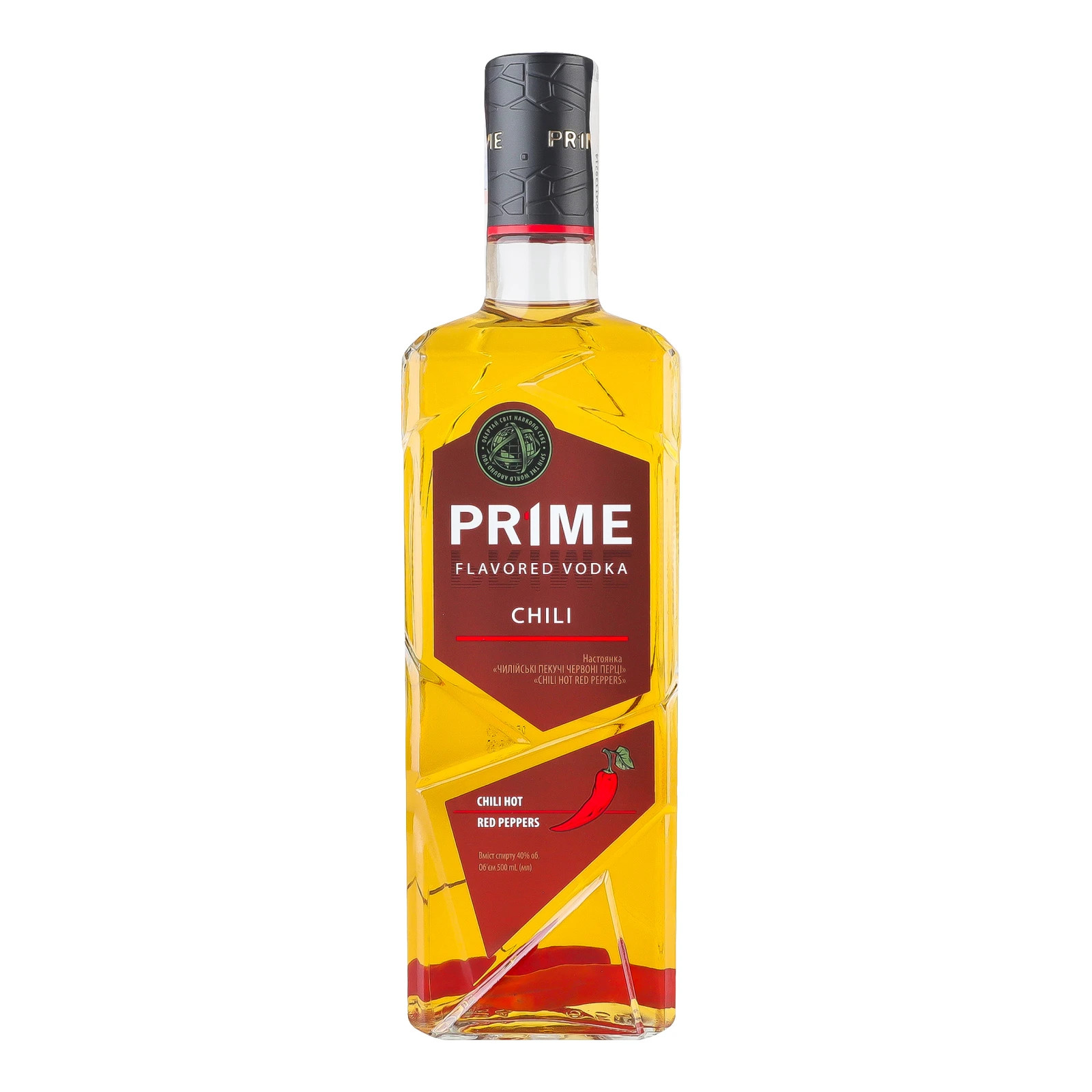 Настоянка Prime Flavored vodka Чилійські пекучі червоні перці 40% 0.5л Фото №:1