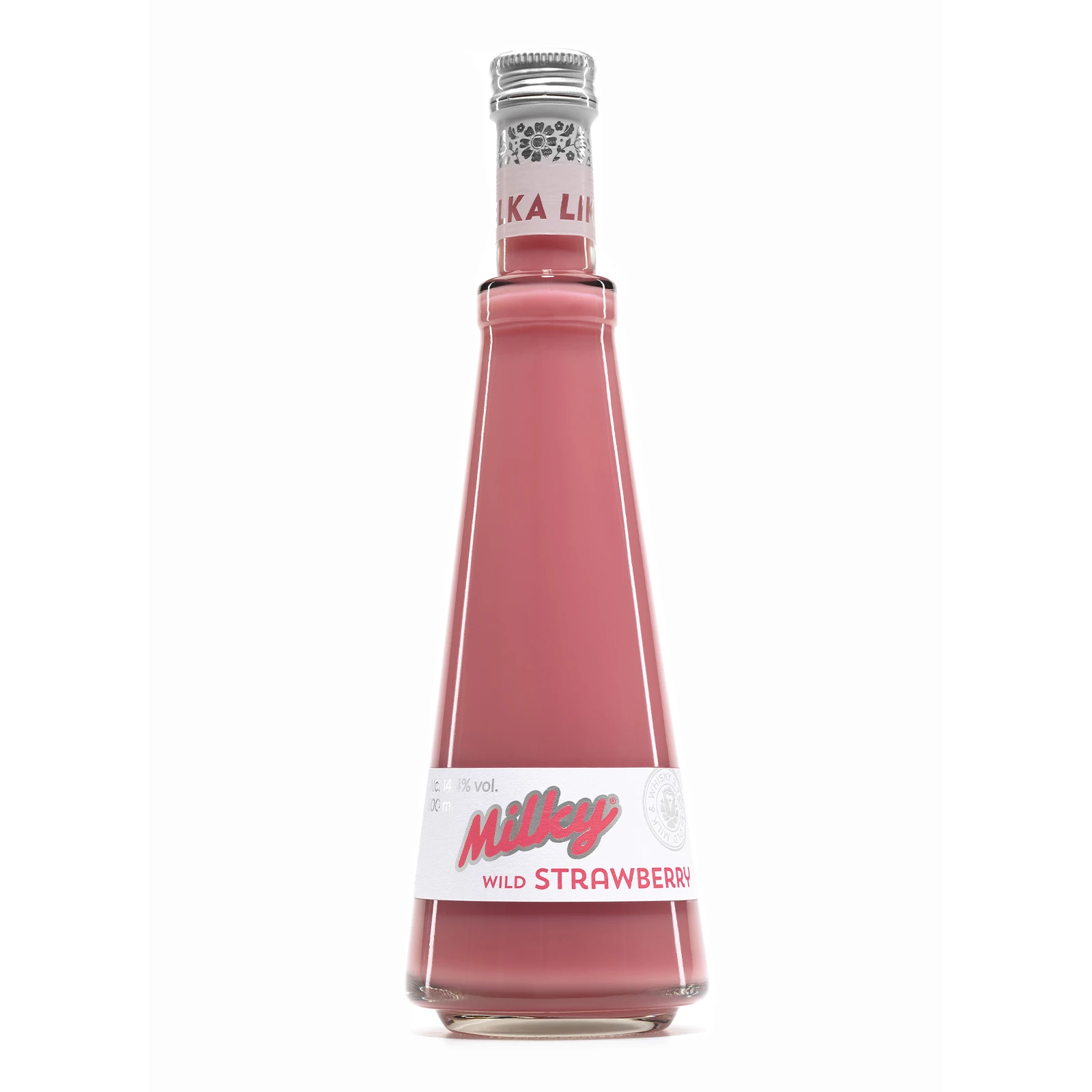 Лікер Milky на основі віскі зі смаком полуниці 14.4% 0.5л Фото №:1