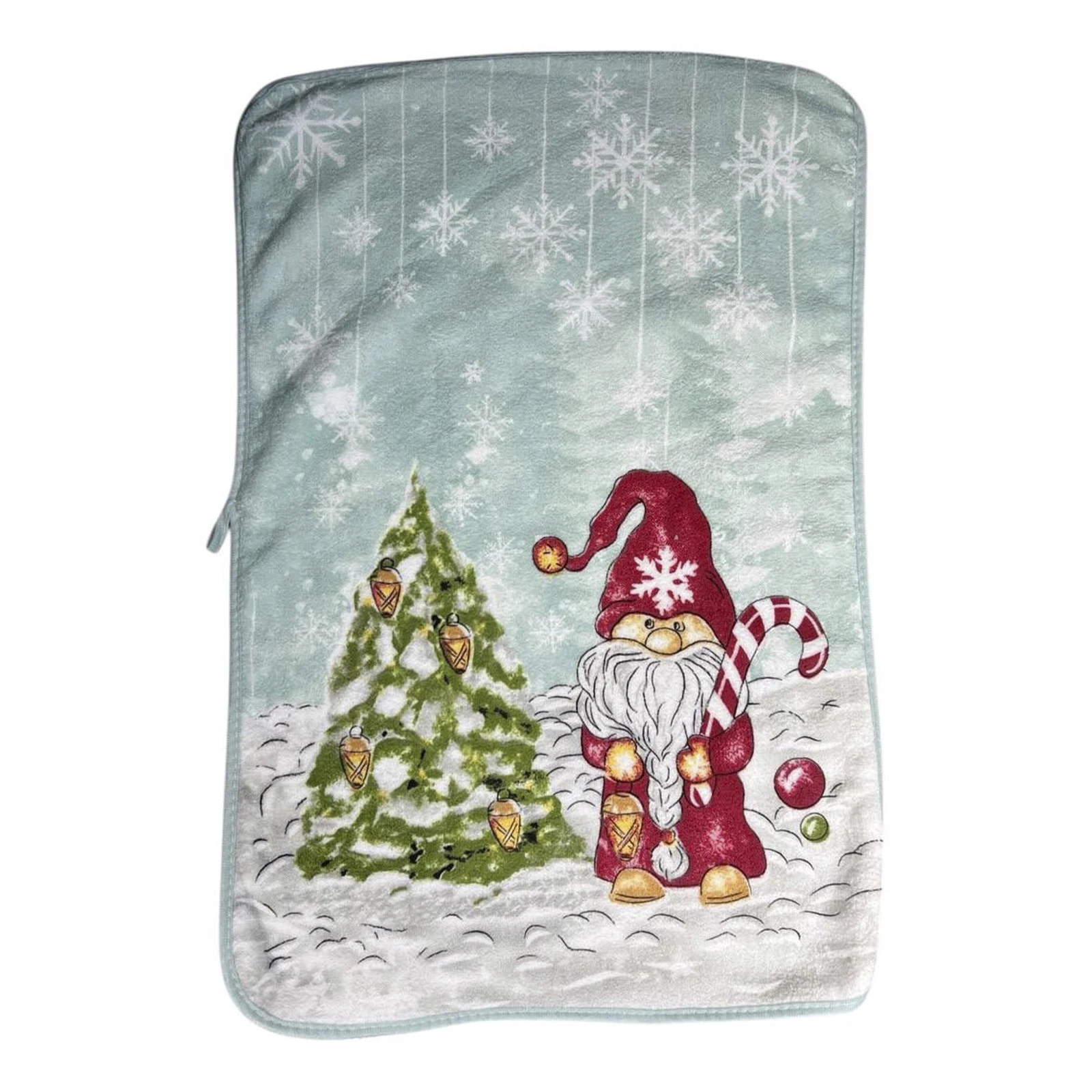 Рушник новорічний 40*60см мікрофібра з петелькою Фото №:1