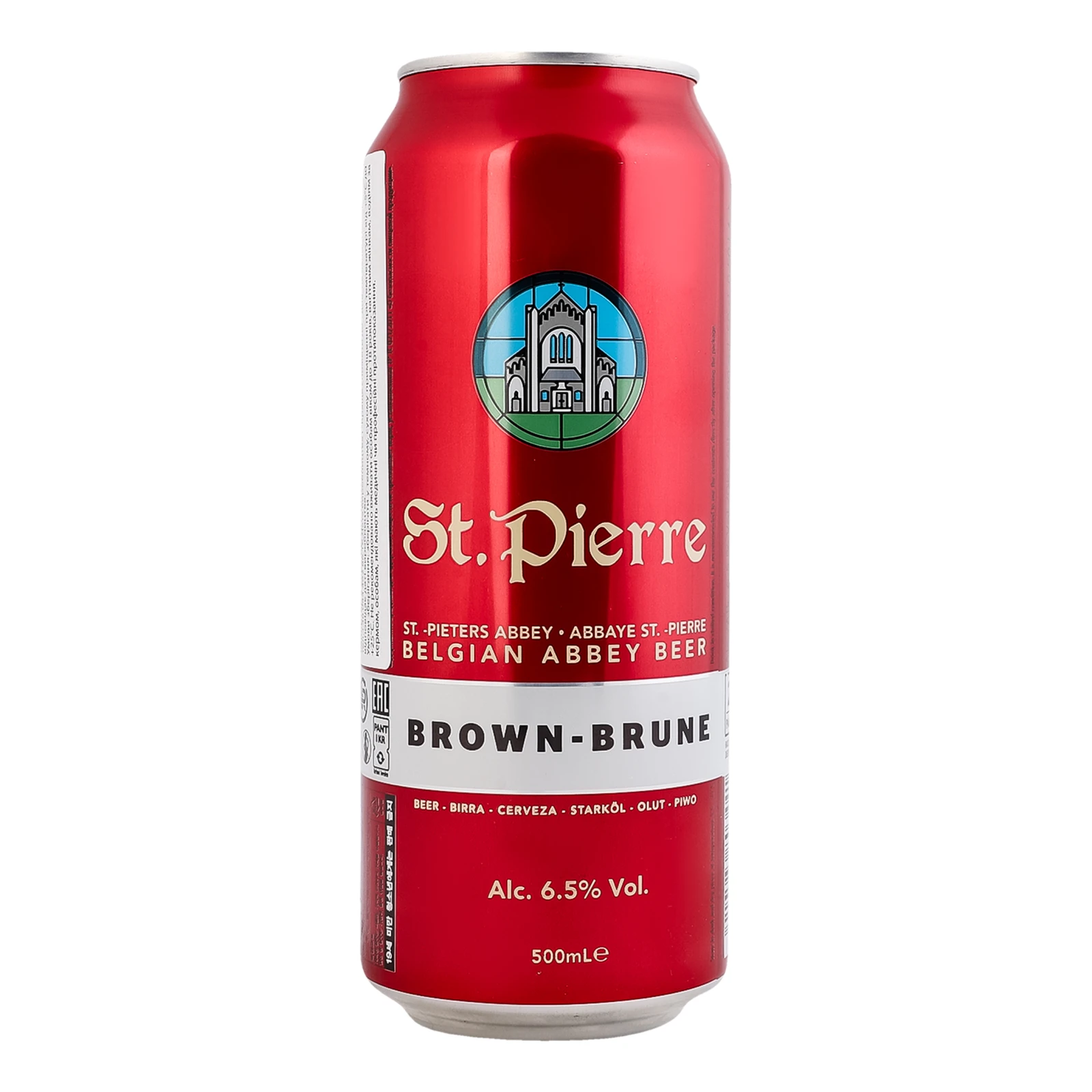 Пиво St. Pierre Brune темне фільтроване пастеризоване 6.5% 0.5л фото 2