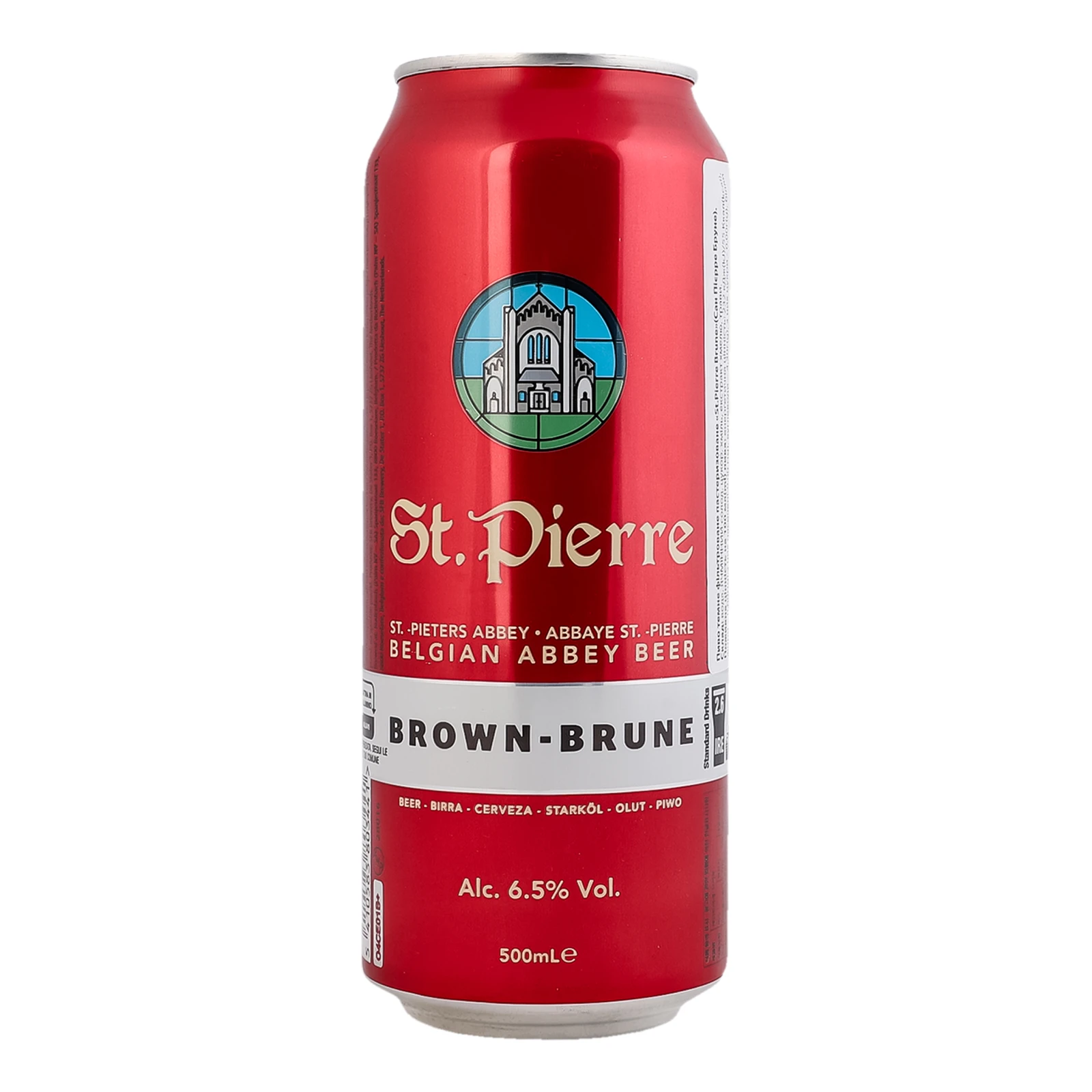 Пиво St. Pierre Brune темне фільтроване пастеризоване 6.5% 0.5л Фото №:1