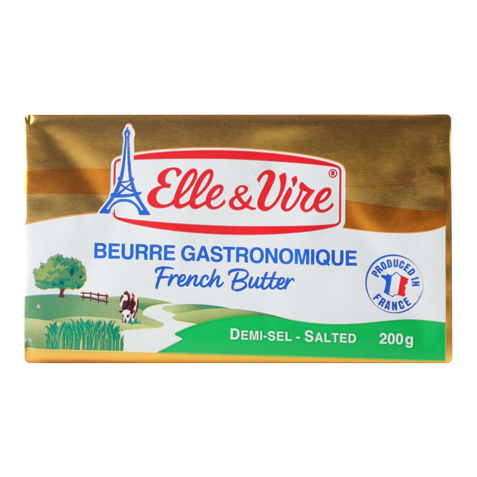 Масло Elle&Vire 200г 80% вершкове солоне Фото №:1