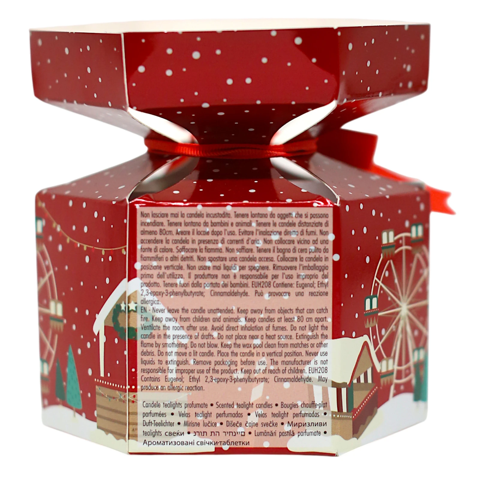 & Набір чайних свічок Irge Christmas Цукерка Ginger Bread/Rosso Natale 10г20шт Фото №:2