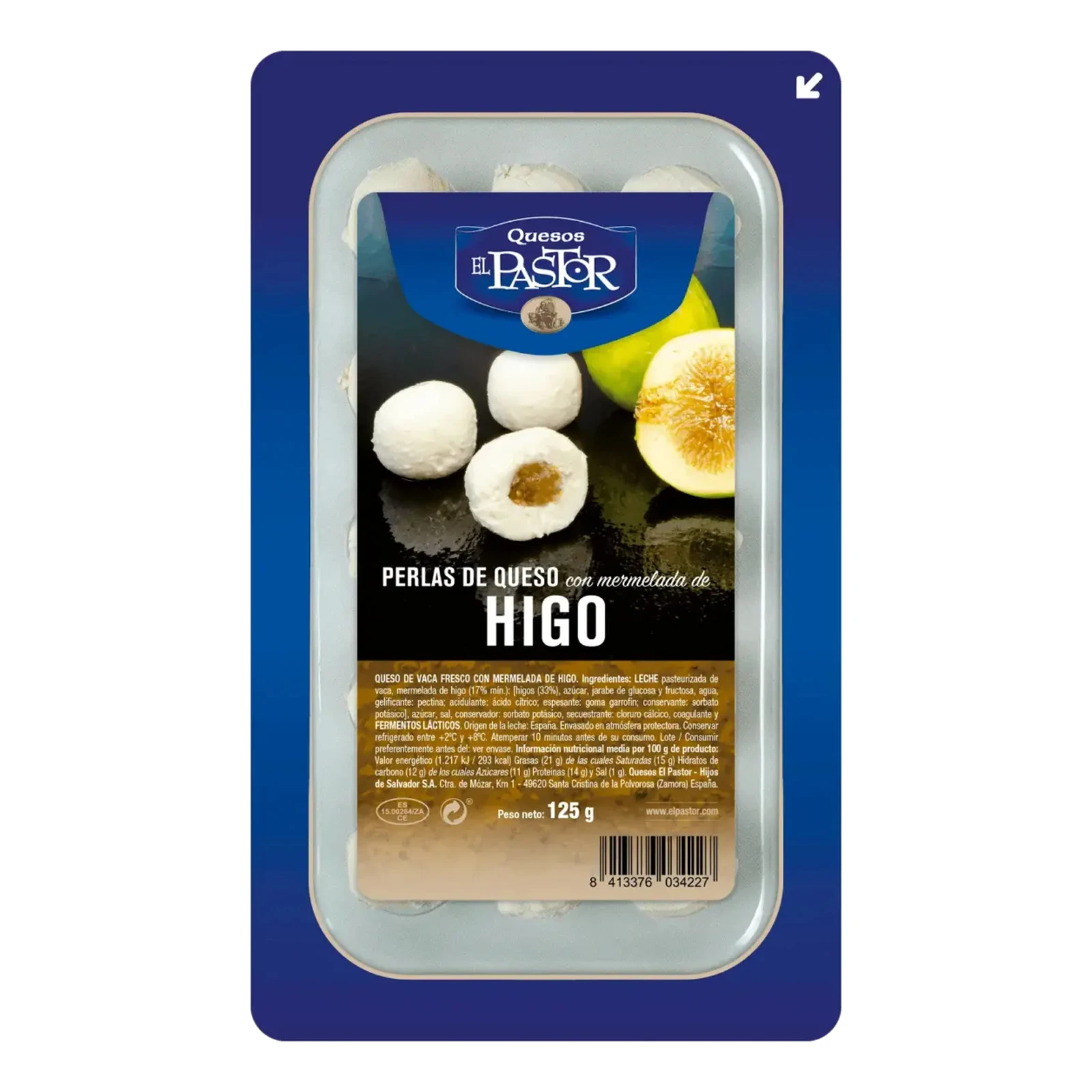 Сирні перлини Quesо El Pastor 125г з інжиром Фото №:1