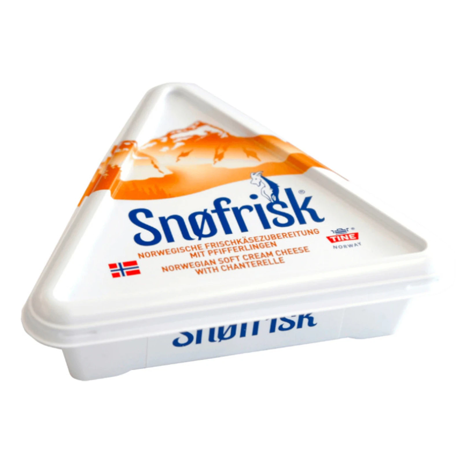 Сир Козячий Tine Sn frisk 125г 65% вершковий з лисичками Фото №:1