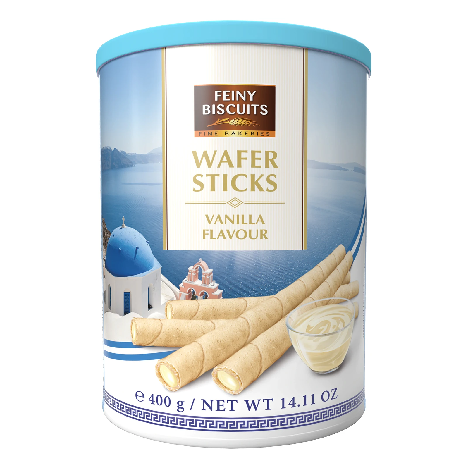 Трубочки вафельні Feiny Biscuits з ванільним кремом 400г