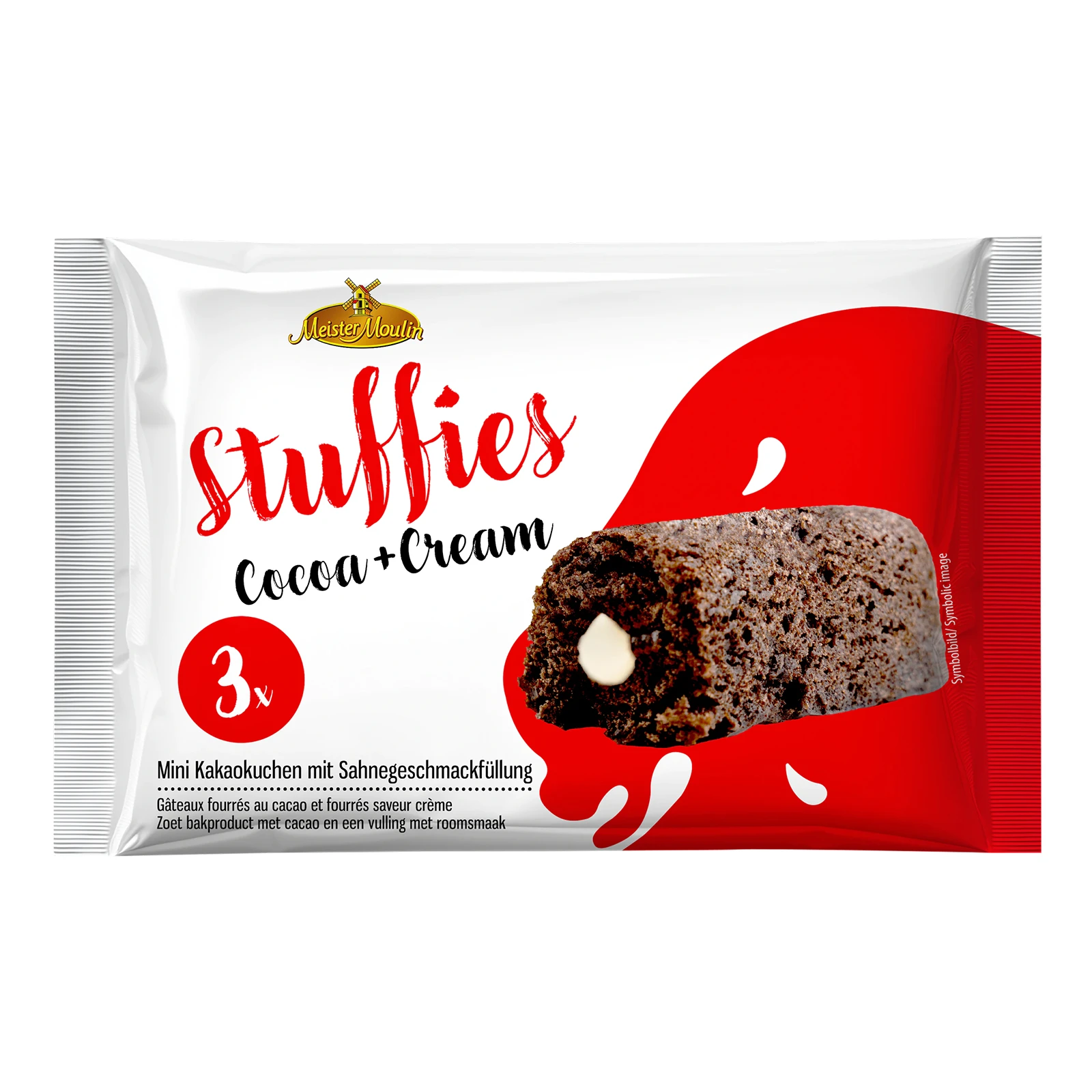 Кекси Meister Moulin міні з какао та кремовою начинкою 180г Фото №:1