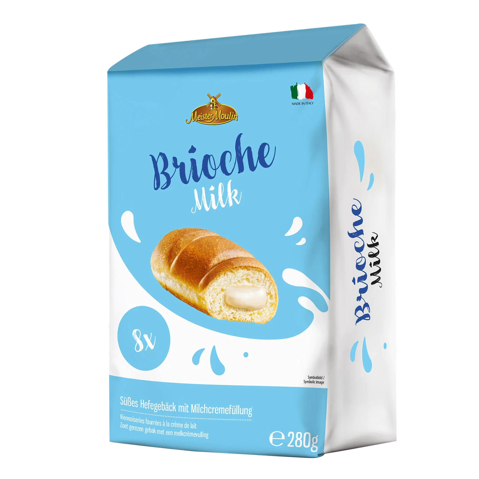 Бріоші Meister Moulin з молочно-кремовою начинкою 280г Фото №:1