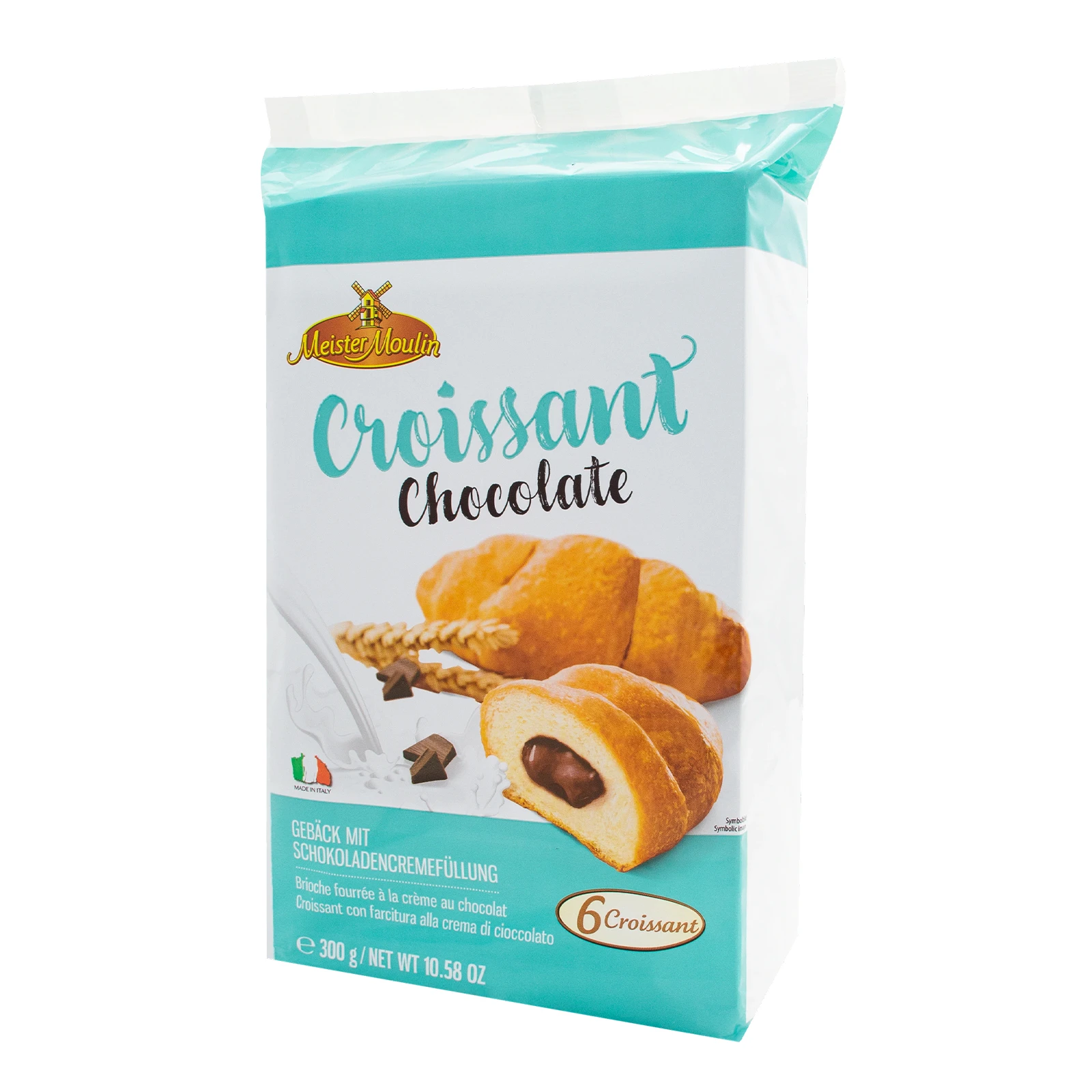 Круасани Meister Moulin Chocolate з шоколадно-кремовою начинкою 300г