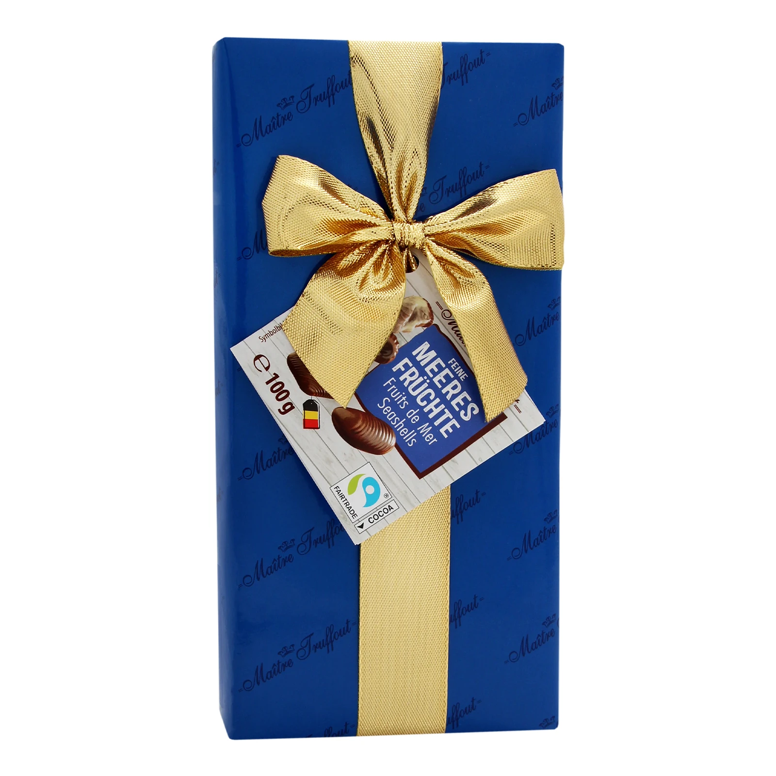 Цукерки Maitre Truffout бельгійські праліне Морські мушлі 100г Фото №:1