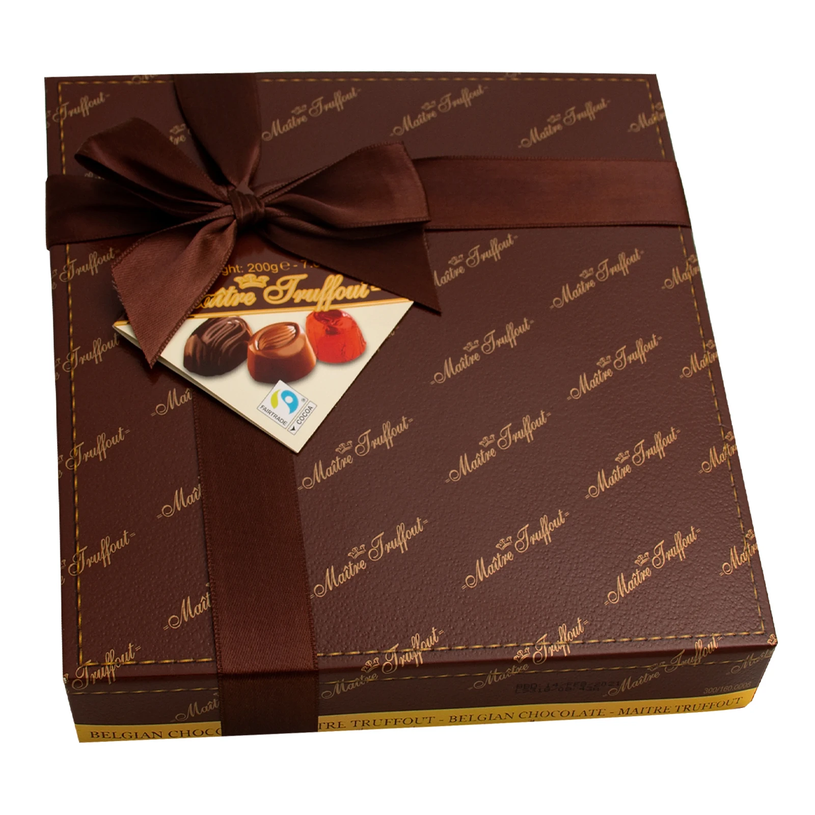 Цукерки Maitre Truffout бельгійські асорті темне 200г Фото №:1