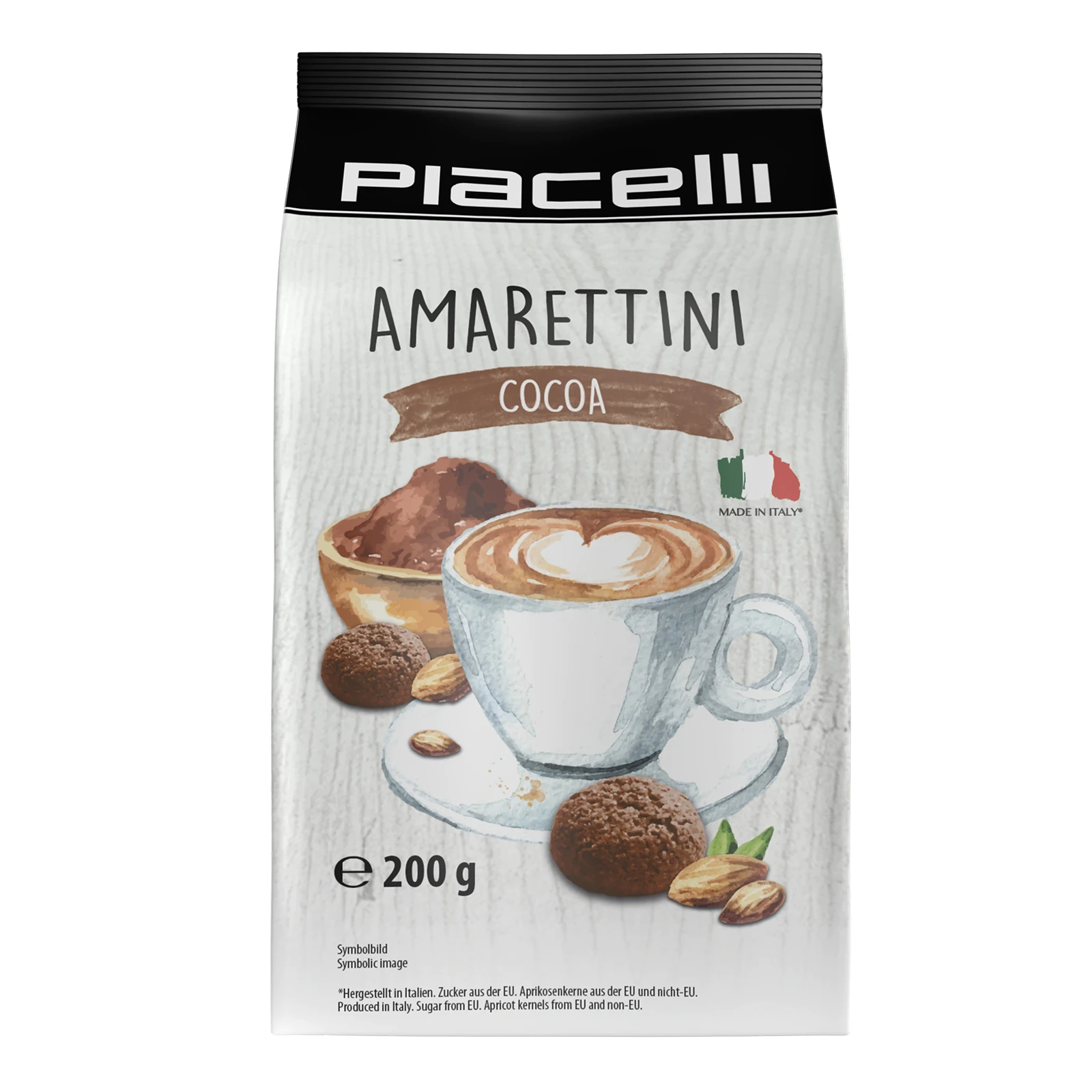 Печиво Piacelli Amarettini з какао 200г Фото №:1