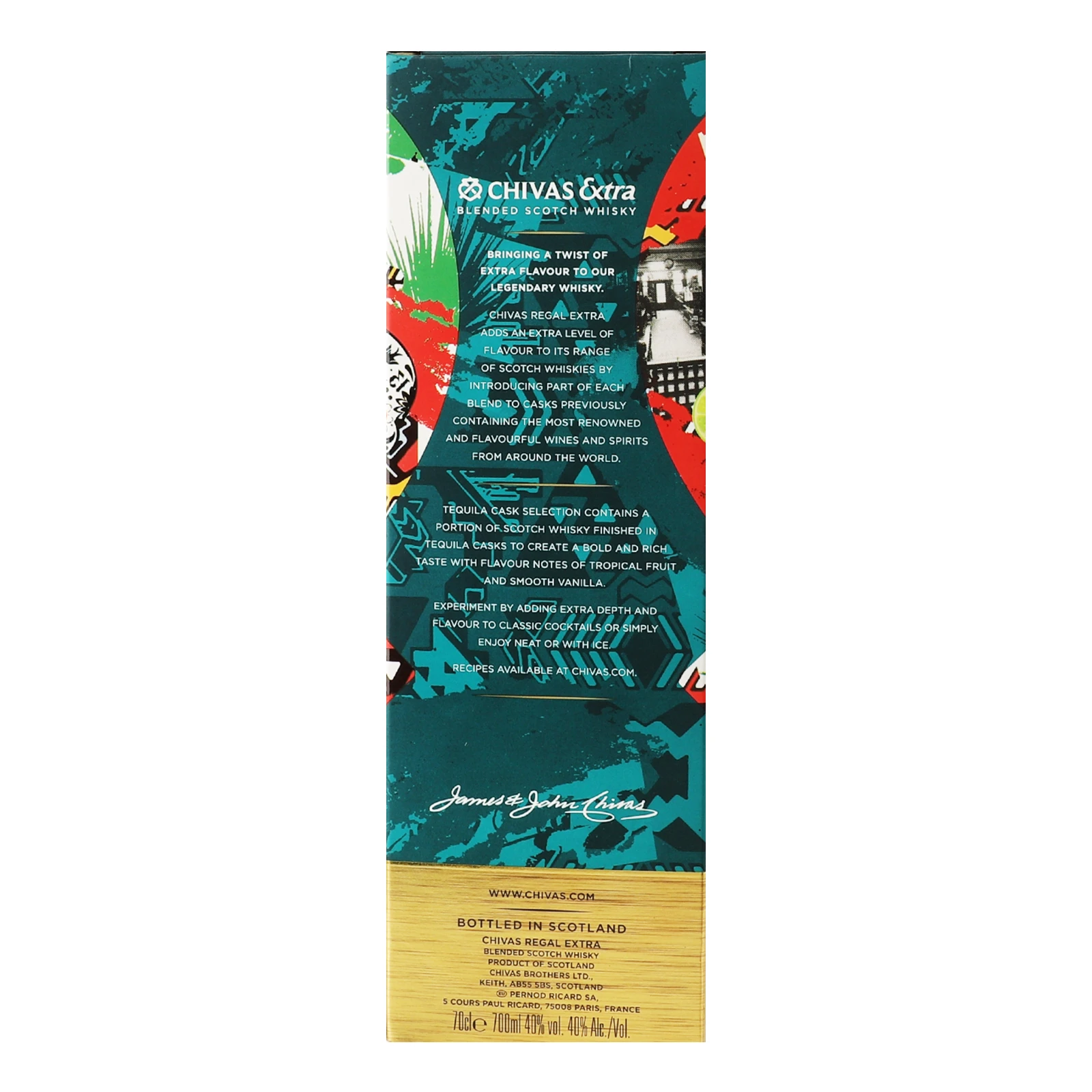 Віскі Chivas Regal Cask Selection Extra Tequila шотландське купажоване 40% 0.7л фото 2