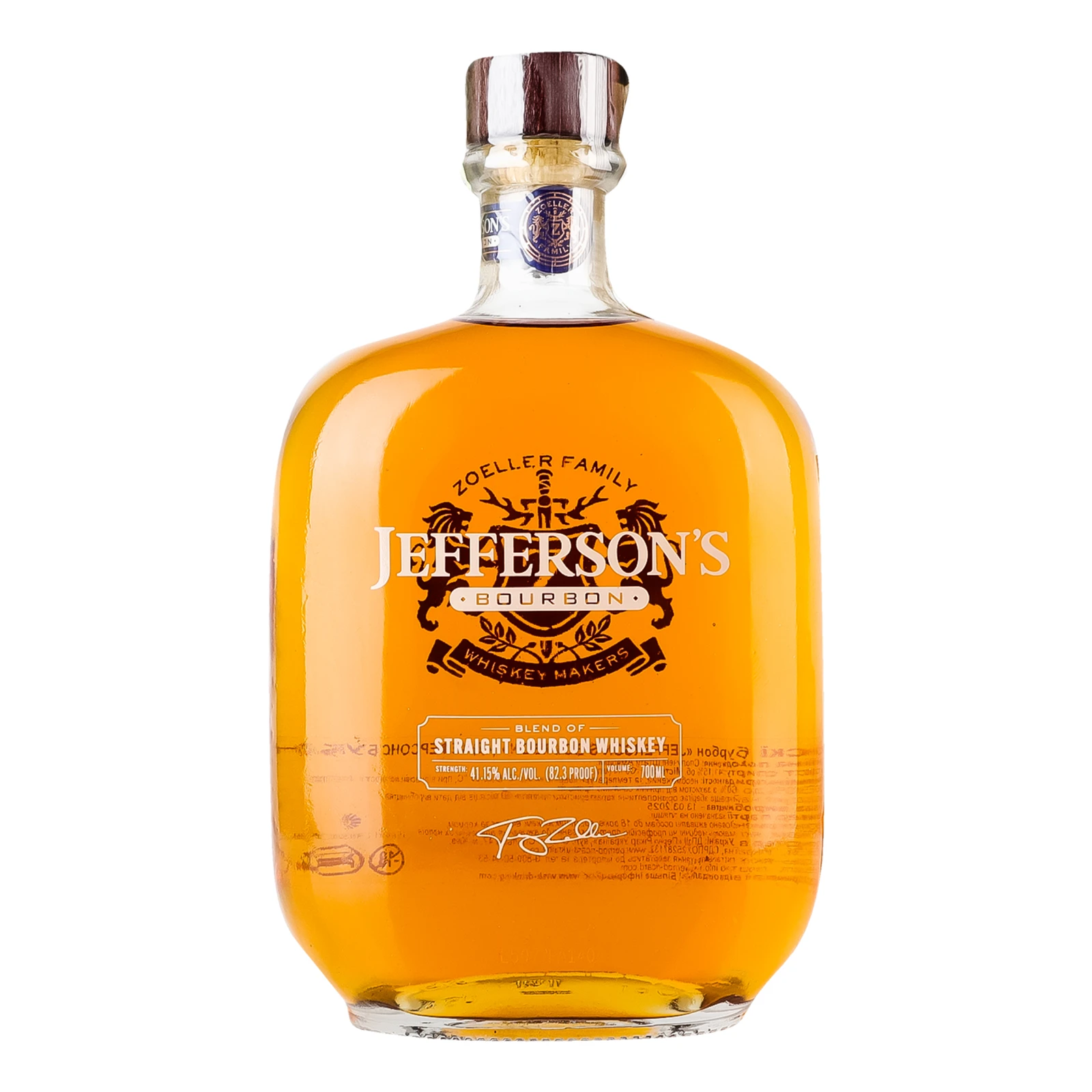 Віскі Jefferson's бурбон 41.15% 0.7л