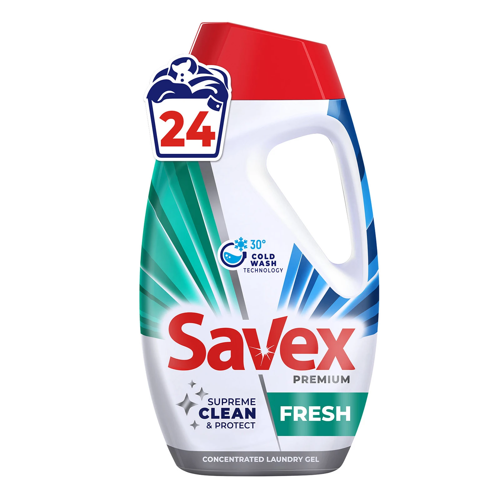 Гель для прання Savex Premium Fresh рідкий 960мл Фото №:1