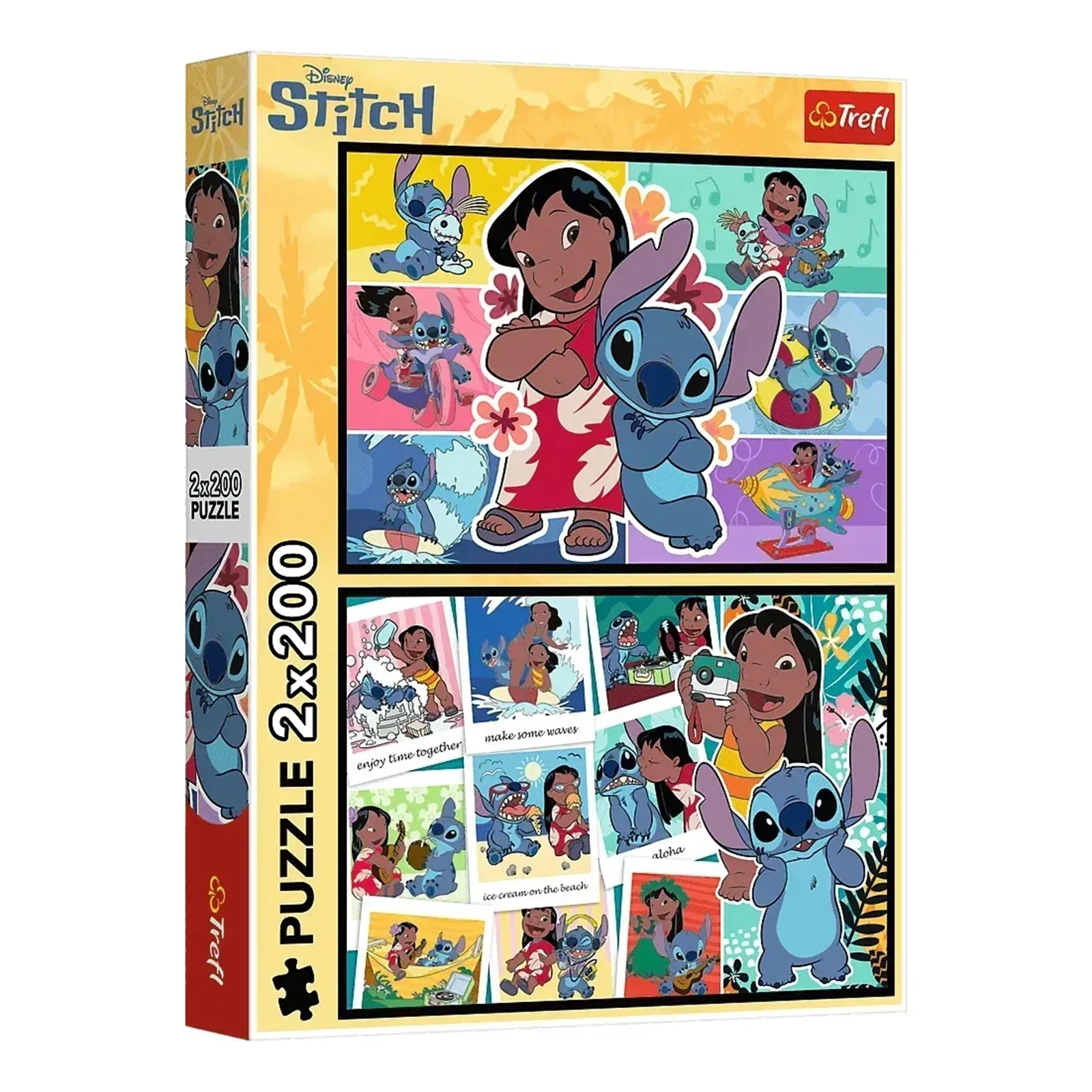 Пазли Trefl Lilo&Stitch Щасливе життя Стіча 2штx200елементів Фото №:1