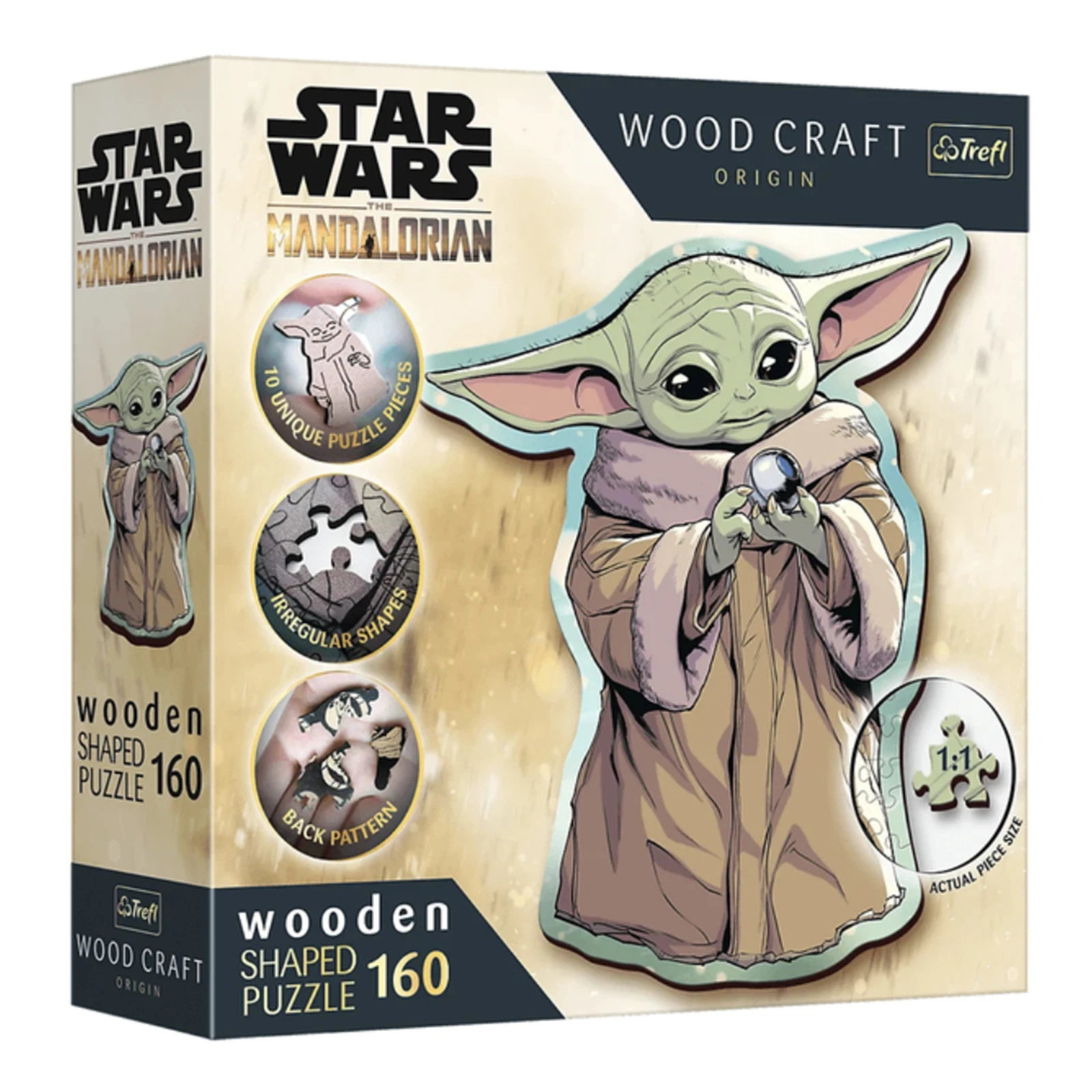 Пазли Trefl Wooden Star Wars Грог 160елементів Фото №:1