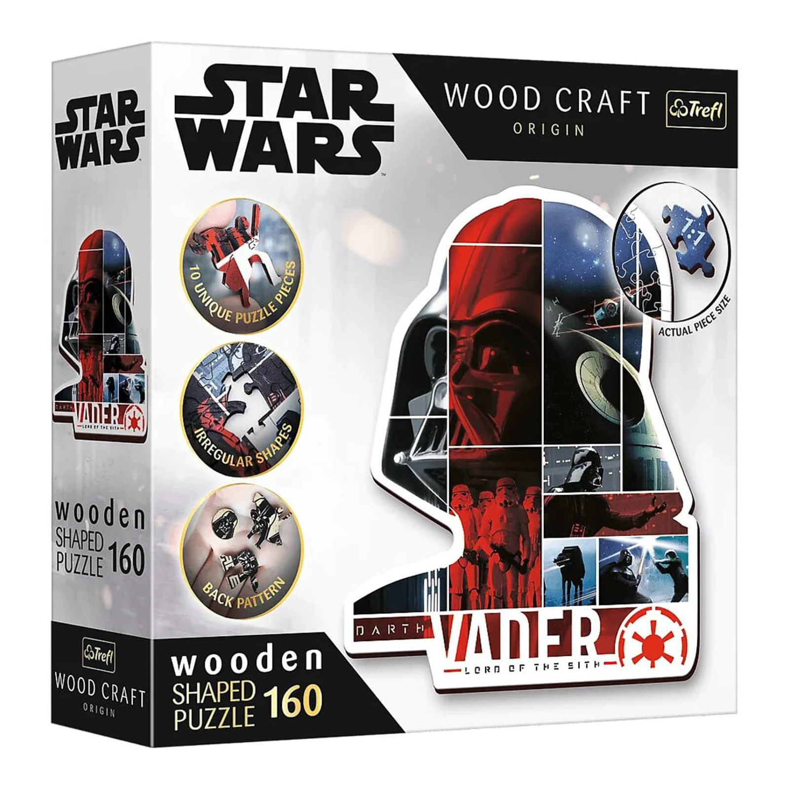 Пазли Trefl Wooden Star Wars Дарт Вейдер 160елементів Фото №:1