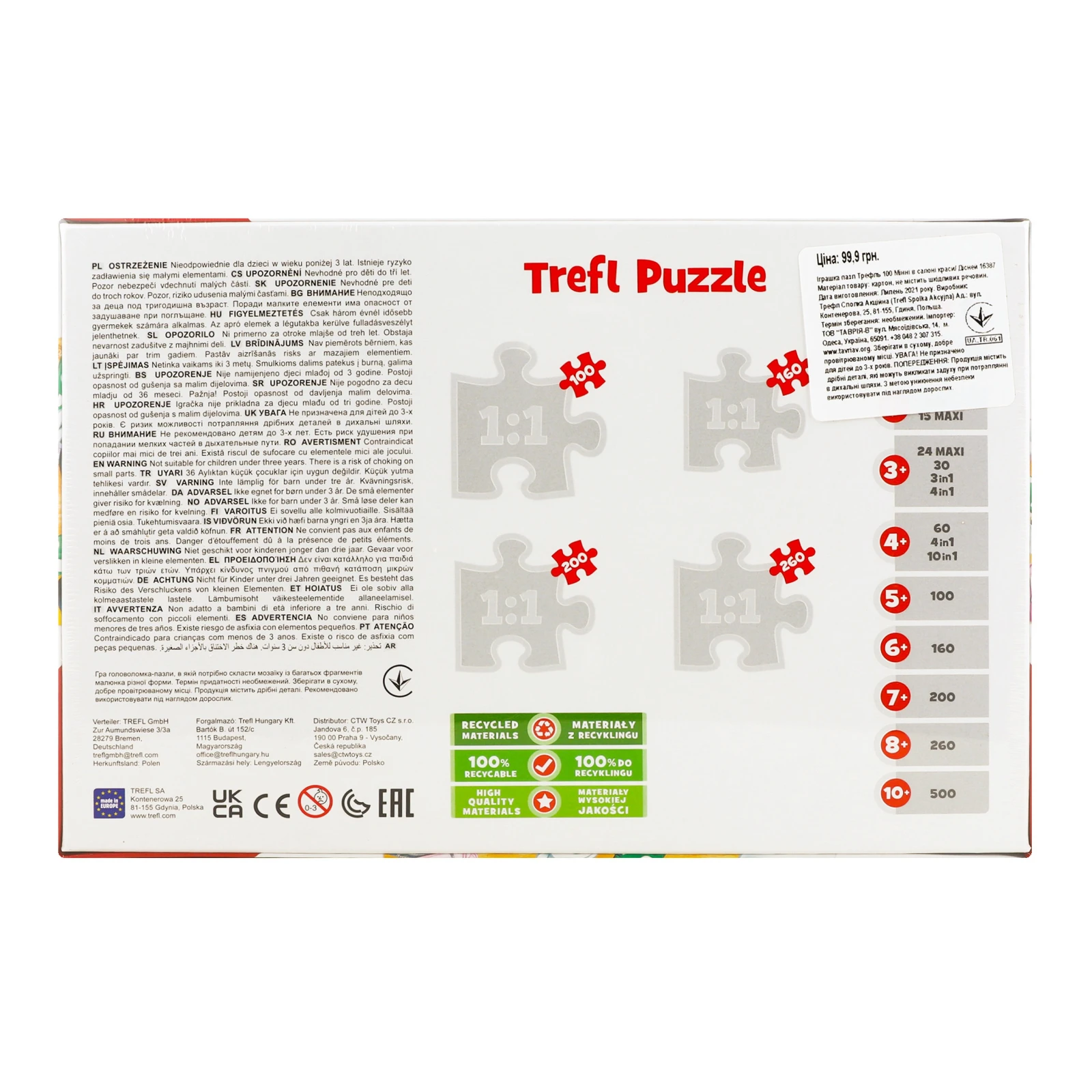 Пазли Trefl Mickey&friends Мінні в салоні краси 100елементів Фото №:2