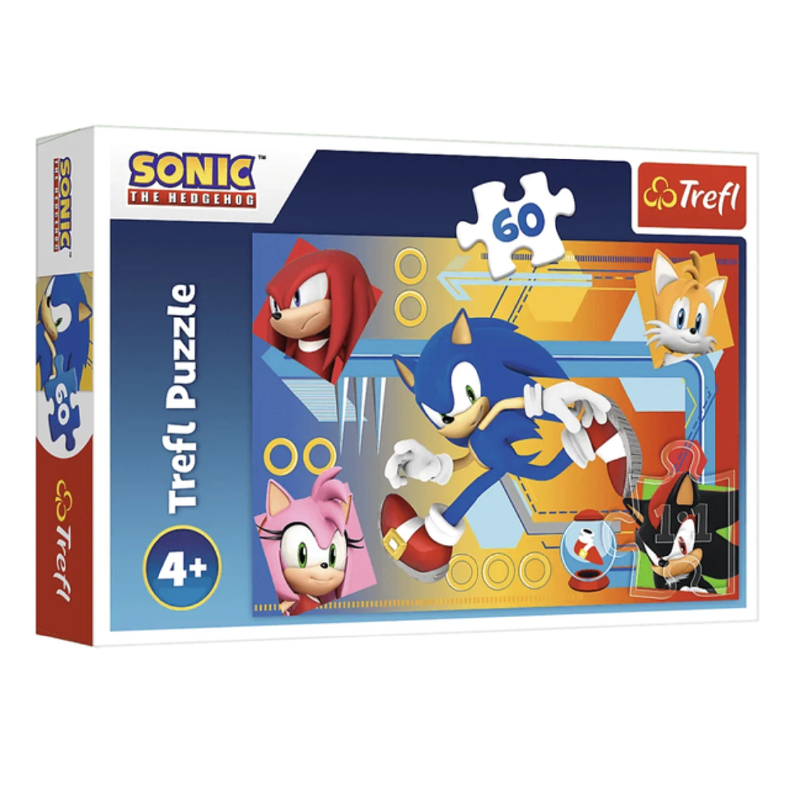 Пазли Trefl Sonic Соник в дії 60елементів Фото №:1