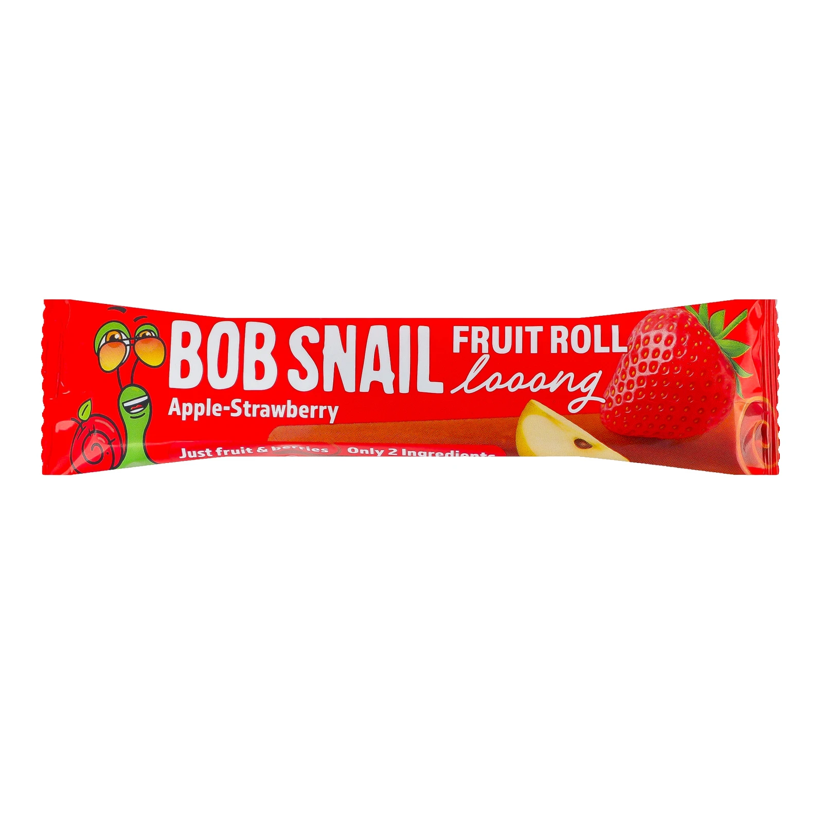 Цукерка Bob Snail фруктово-ягідна натуральна Яблучно-полунична дооовга 15г