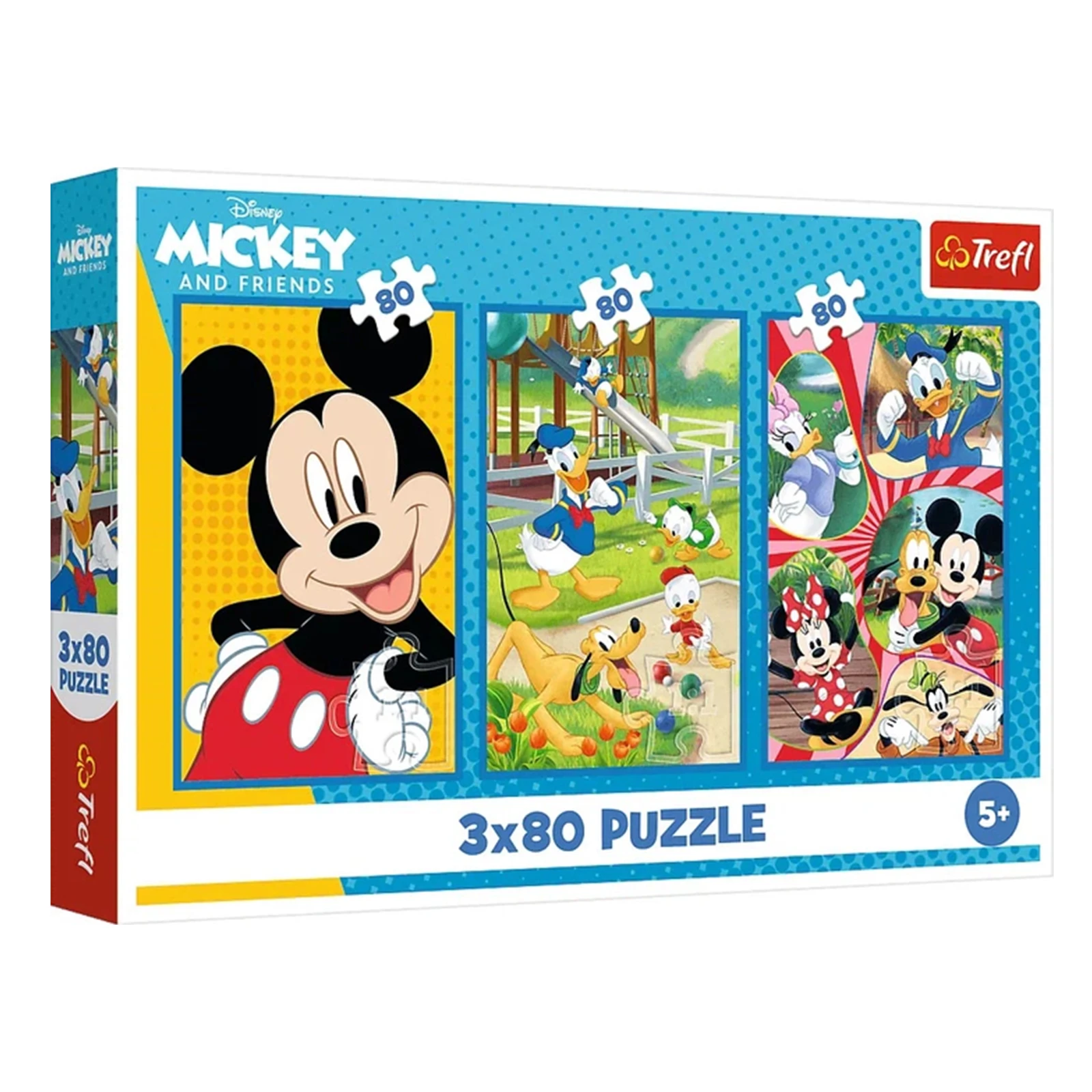 Пазли Trefl Mickey&friends Команда Міккі Мауса 3x80елементів Фото №:1
