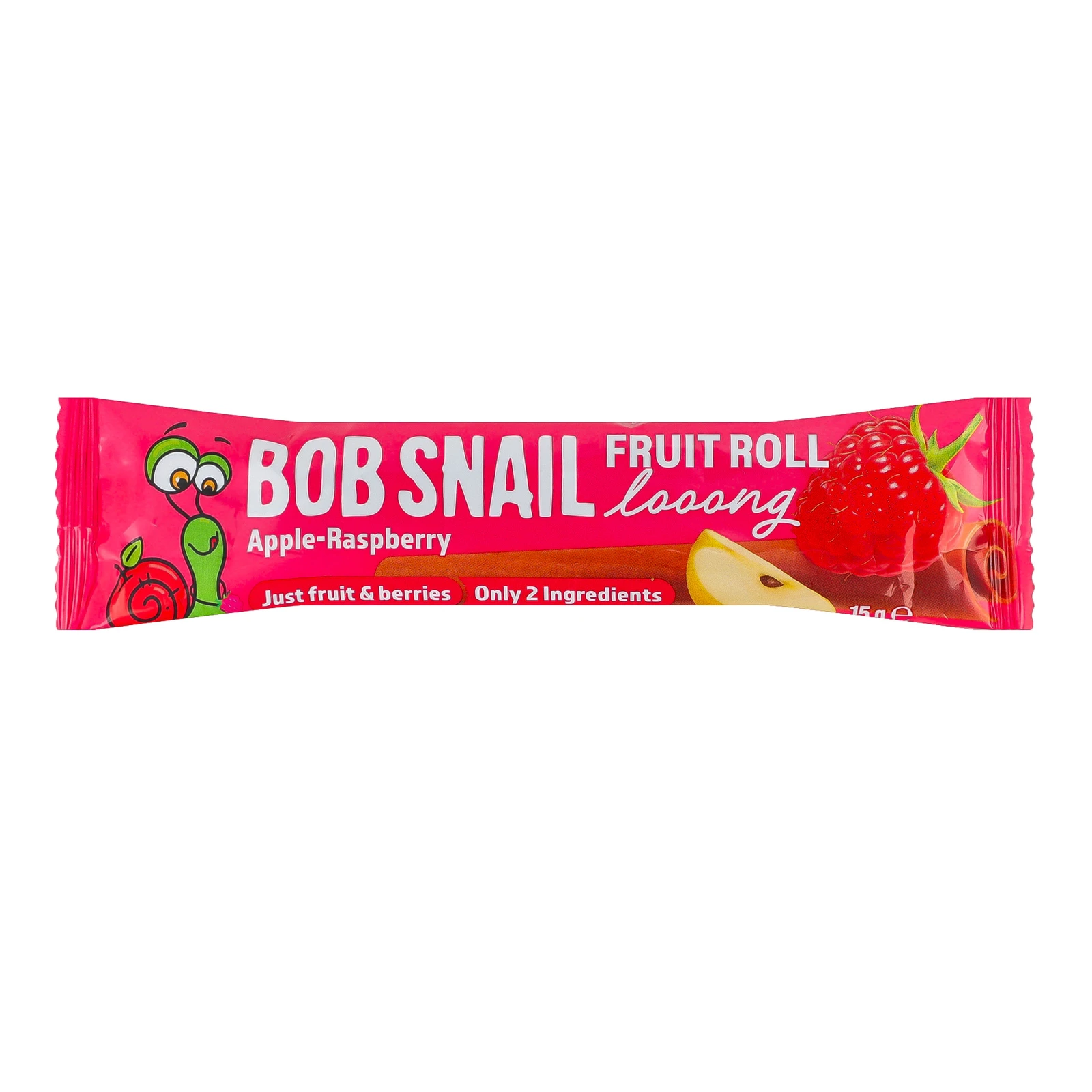 Цукерка Bob Snail фруктово-ягідна натуральна Яблучно-малинова дооовга 15г