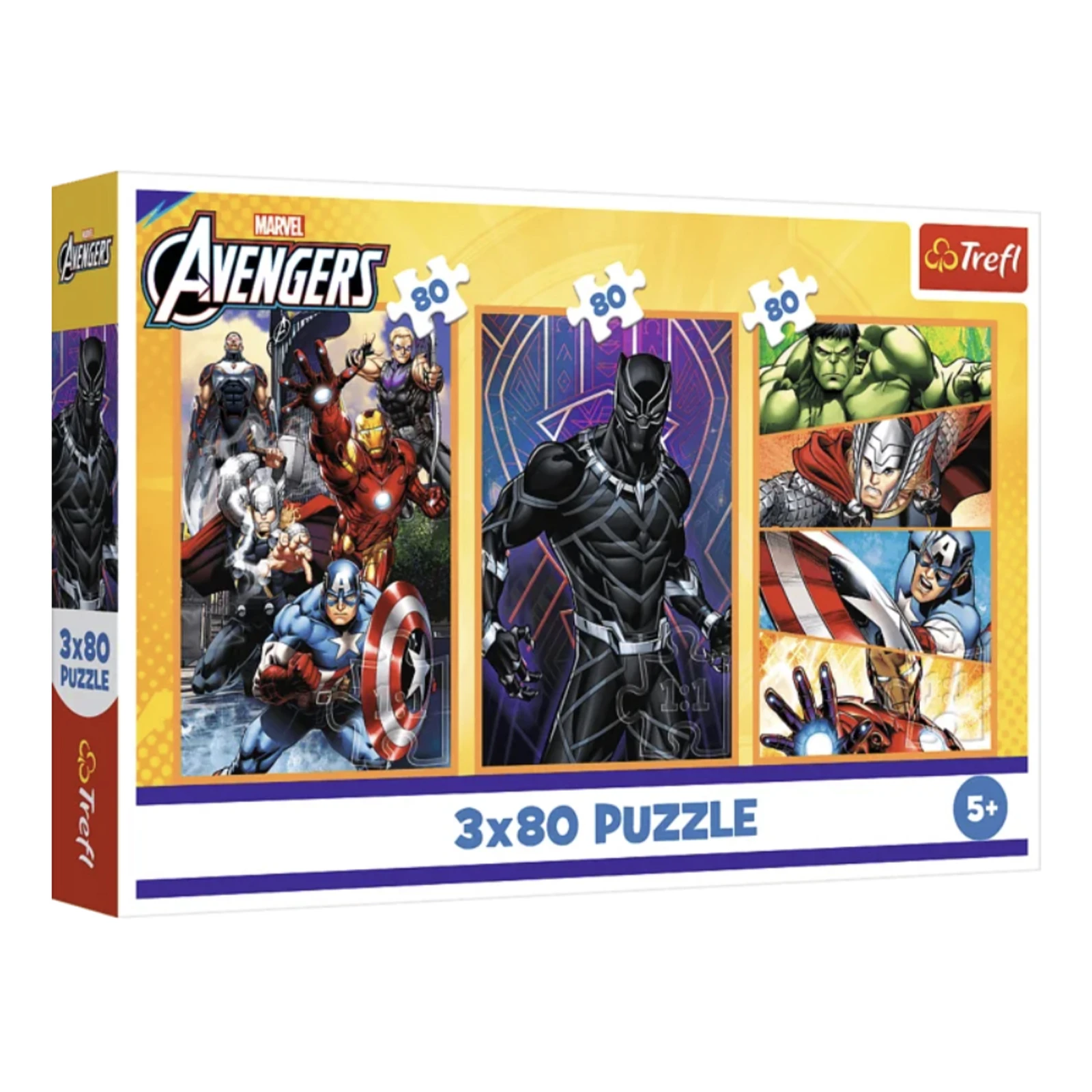 Пазли Trefl The Avengers Дні наповнені діями 3x80елементів