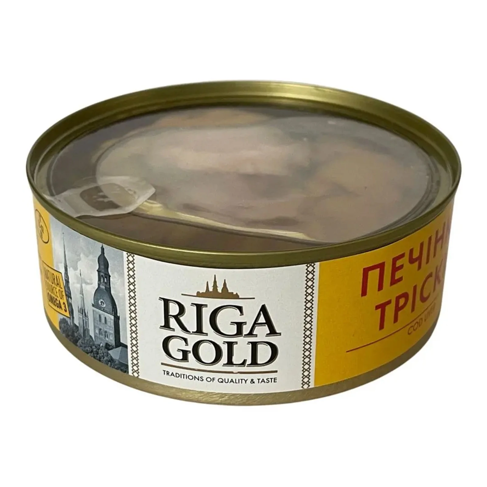 Конс Riga gold 230г печінка тріски з/б Новинка фото 2
