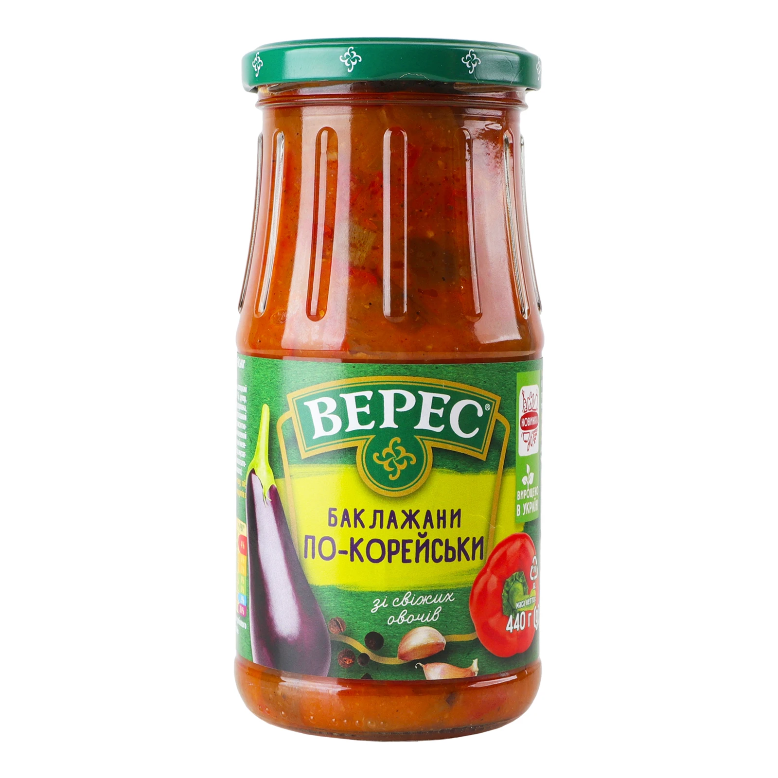 Баклажани Верес По-корейськи стерилізовані 440г Фото №:1