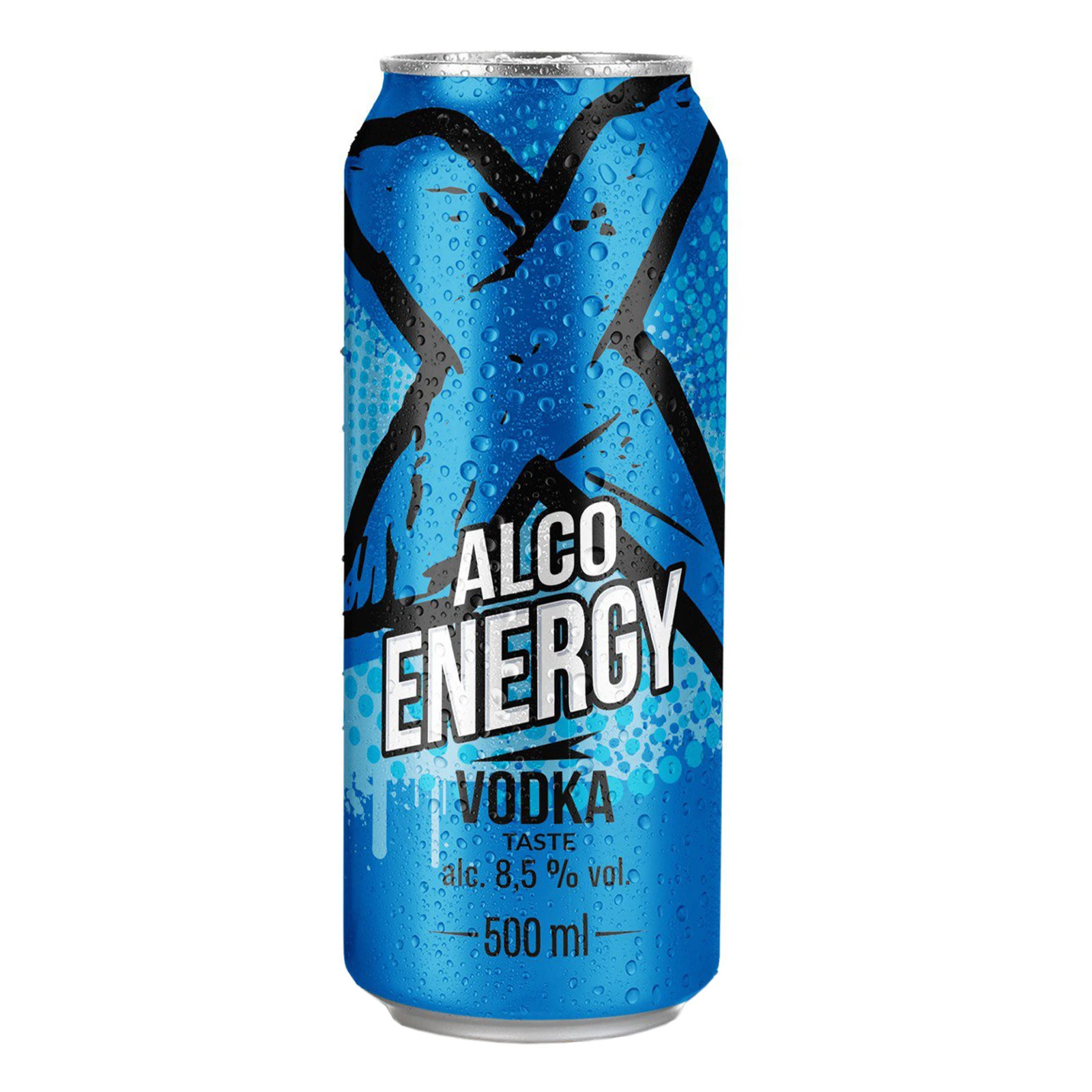 Напій слабоалкогольний X Alko Energy енергетичний Vodka з кофеїном сильногазований смак Тутті-Фрутті 8.5% 0.5л Фото №:1